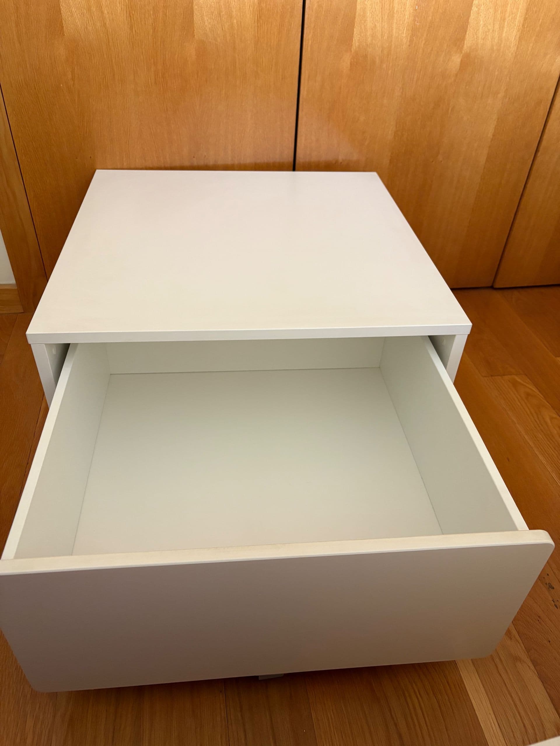 SLÄKT Storage box with castors, 62x62x35 cm