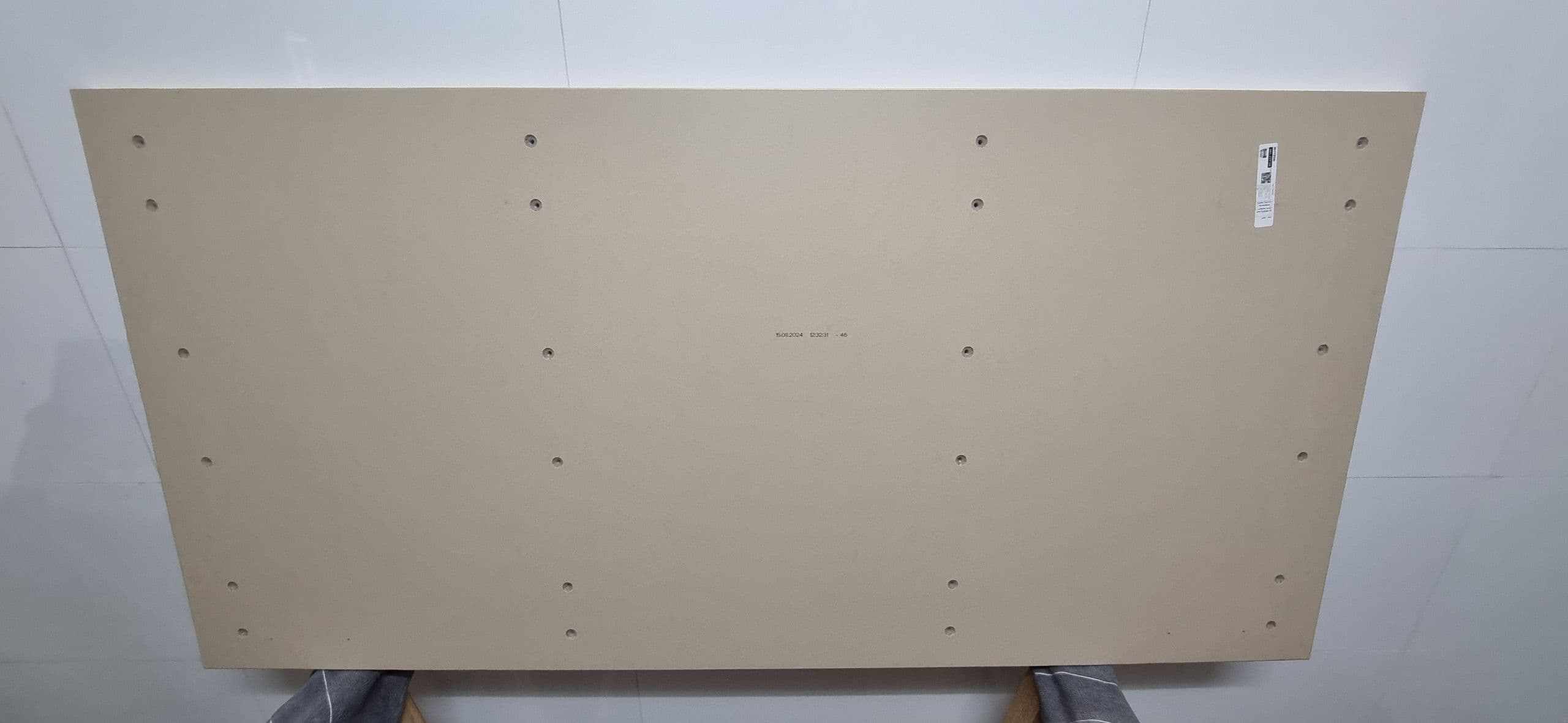 MITTZON mesa de reuniões, chapa de bétula/branco, 140x68x75 cm
