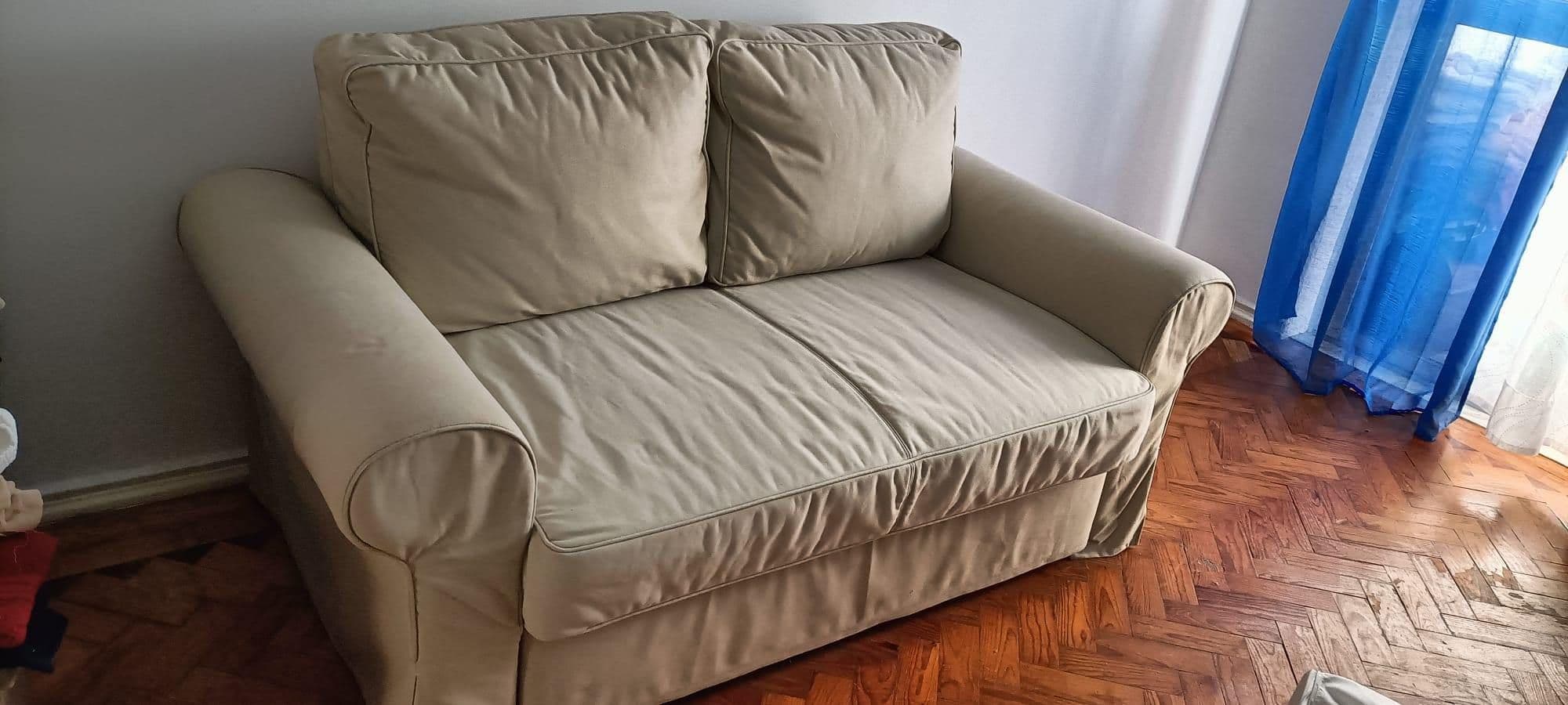 EKTORP cover for 2-seat sofa, Hillared beige