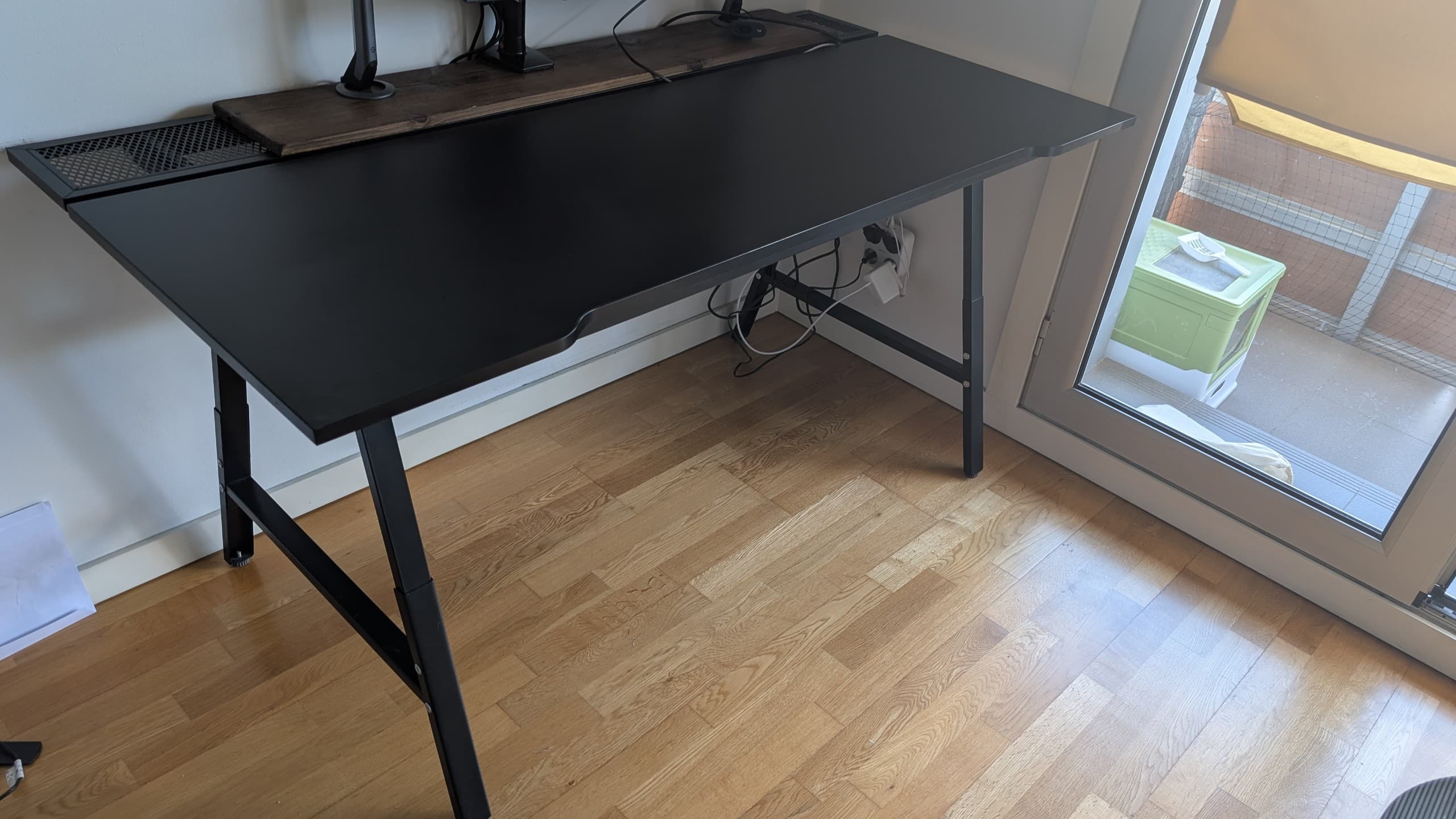 UTESPELARE gaming desk, black, 160x80 cm