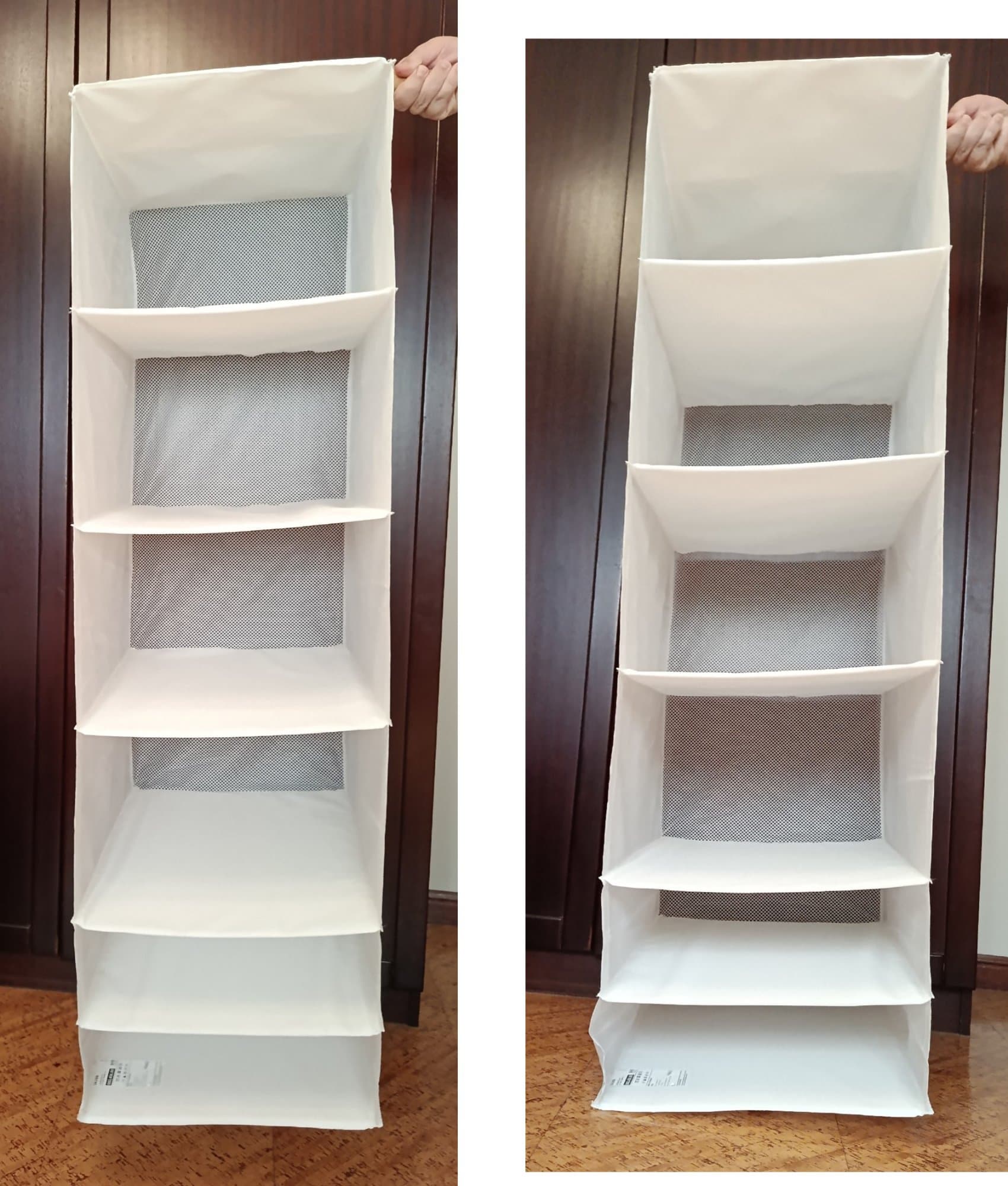 SKUBB storage with 6 compartments, white, 35x45x125 cm