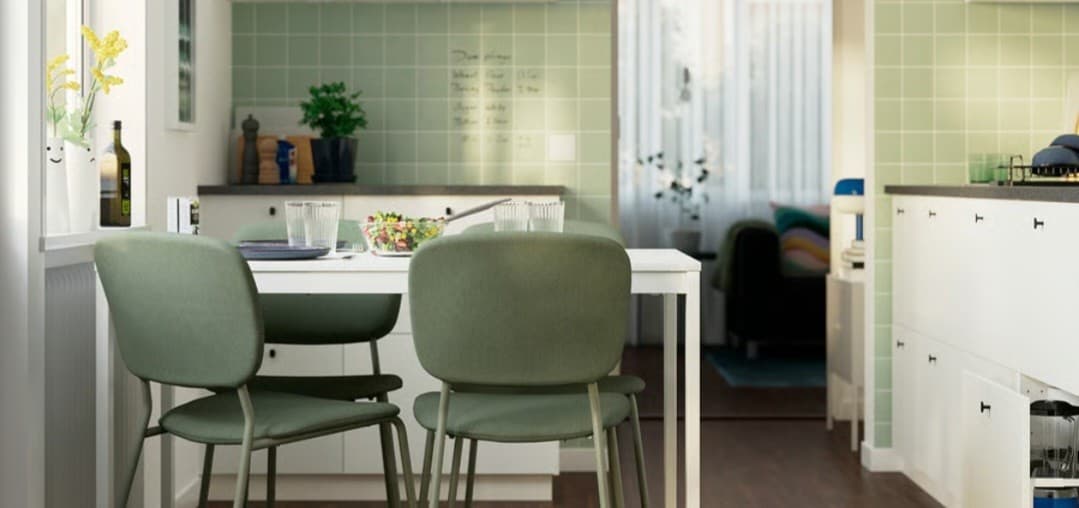 VIHALS mesa extensível, branco, 84/120x74 cm