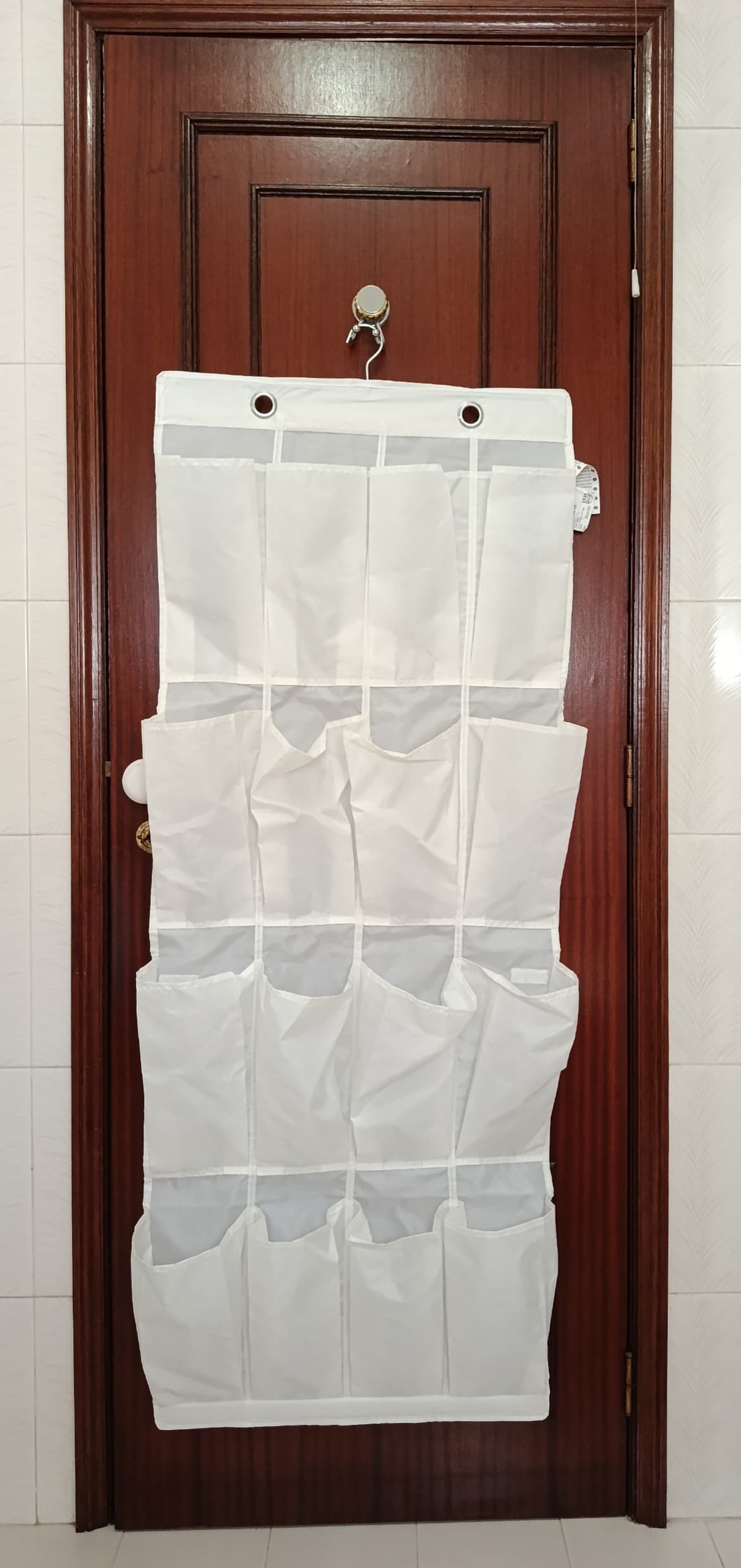 SKUBB hanging shoe organiser w 16 pockets, dark grey