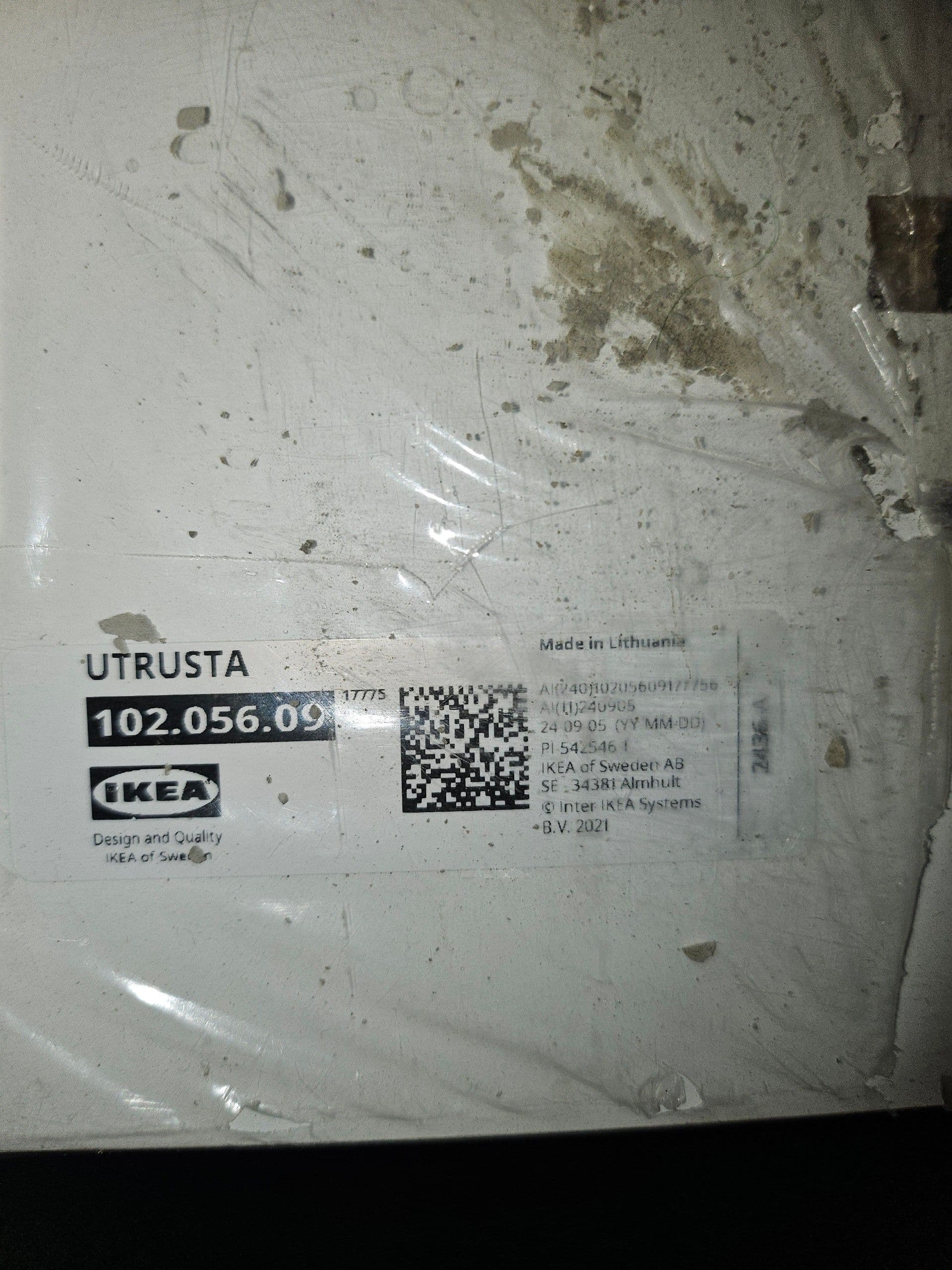 UTRUSTA shelf, white, 80x37 cm