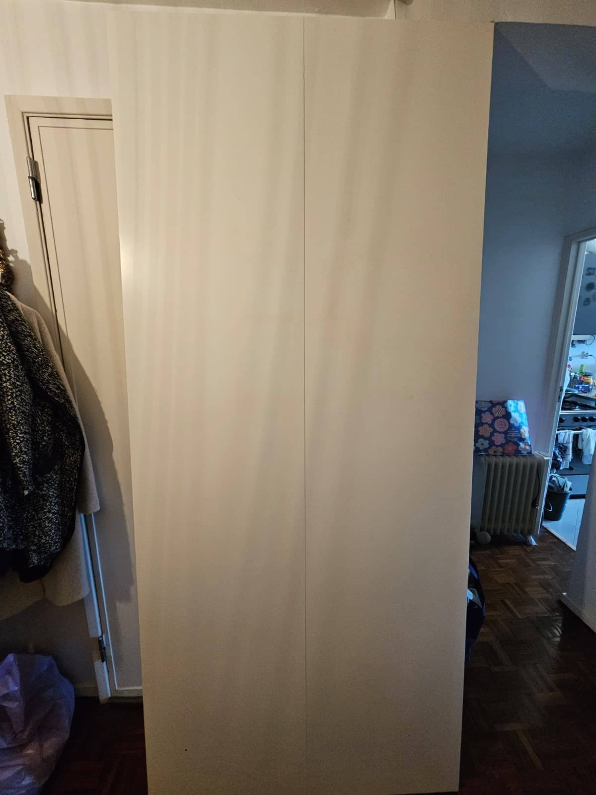 HASVIK pair of sliding doors, white, 200x236 cm