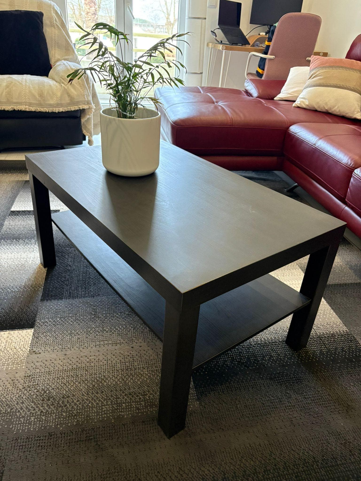LACK Mesa de centro, pret-cast, 90x55 cm