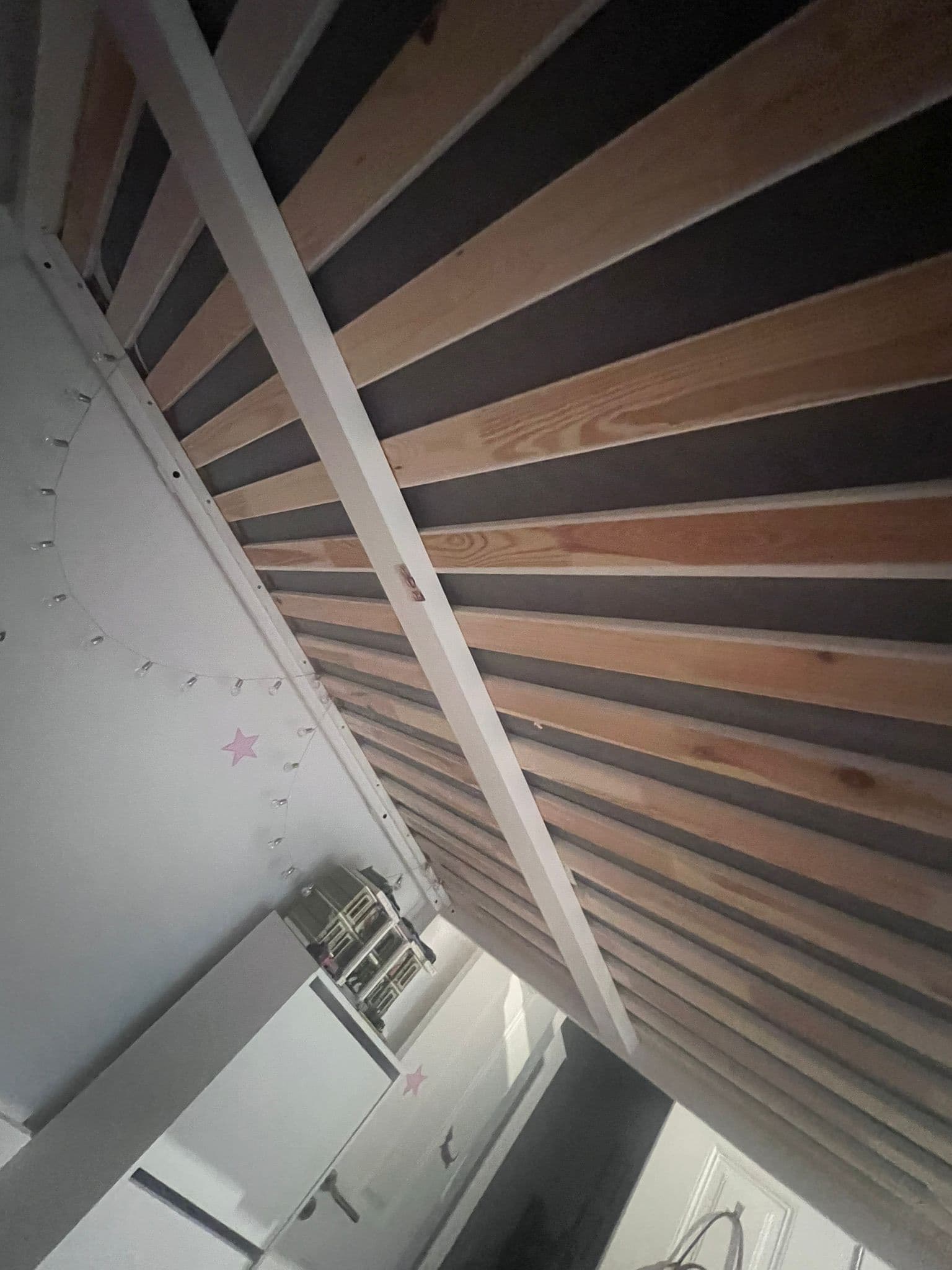 STORÅ loft bed frame, white stain, 140x200 cm