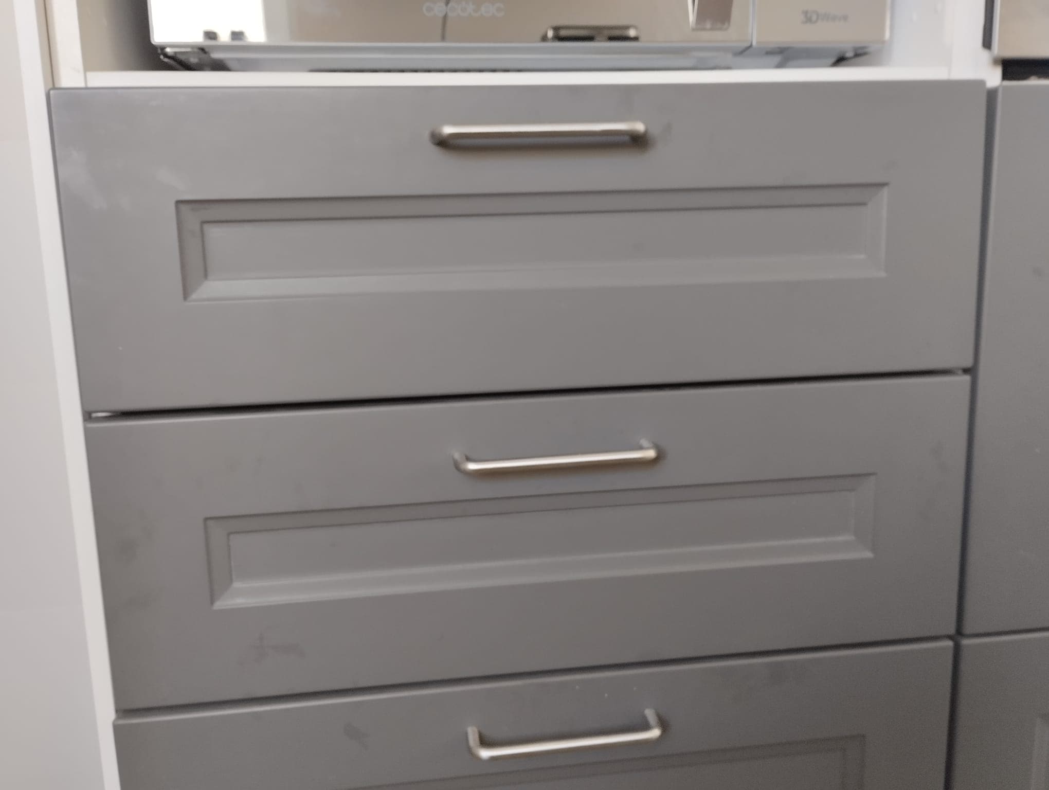 AXSTAD drawer front, grey-green, 60x20 cm