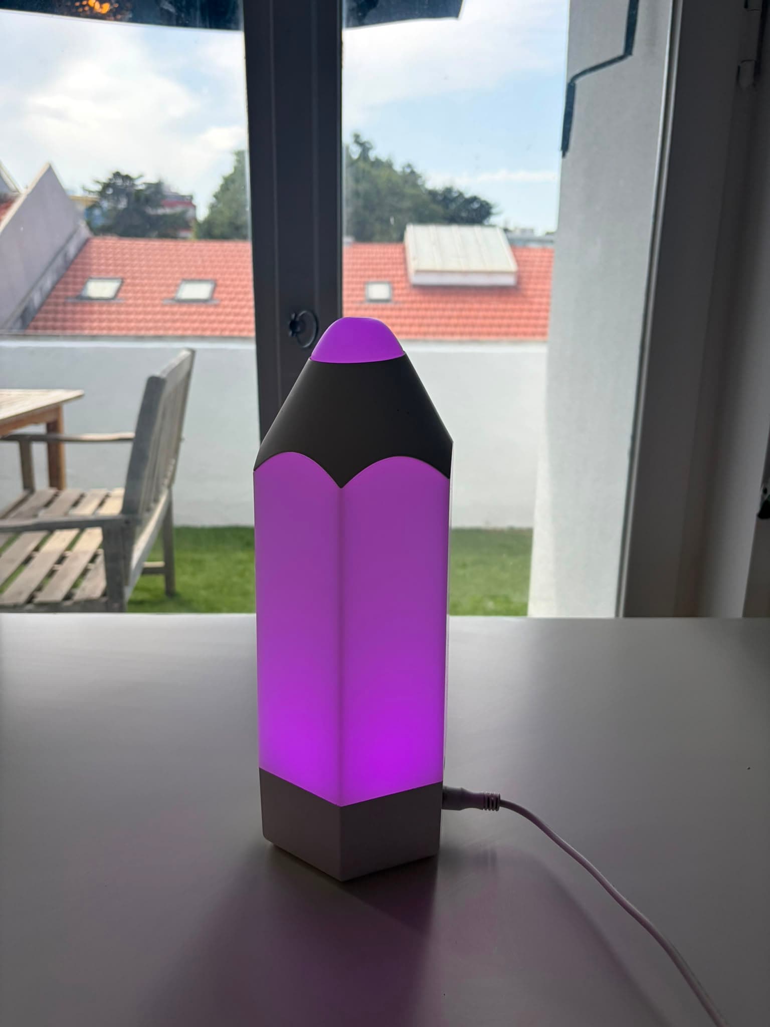 PELARBOJ Candeeiro LED de mesa, multicor