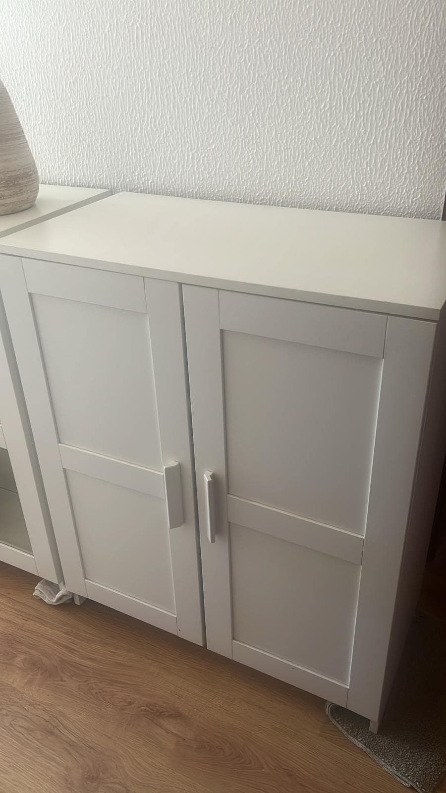BRIMNES Cabinet with doors, white, 78x95 cm