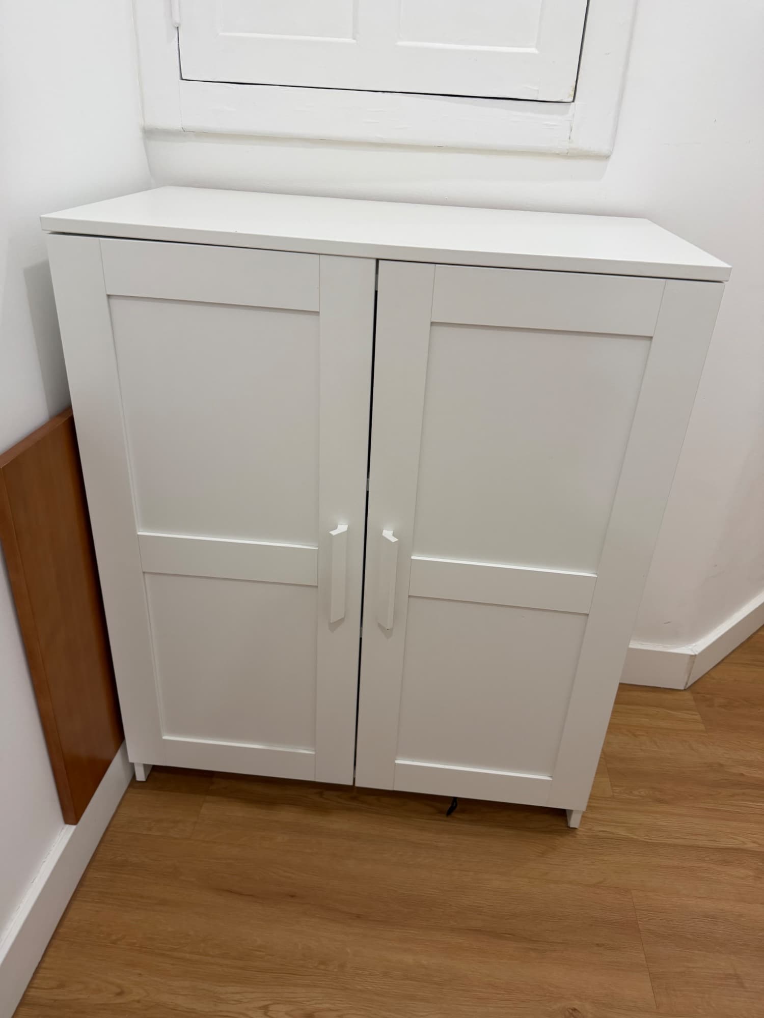 BRIMNES Cabinet with doors, white, 78x95 cm