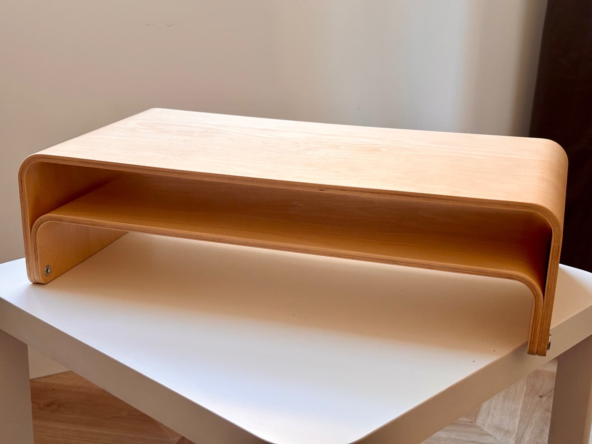 VATTENKAR laptop/monitor stand, birch, 52x26 cm