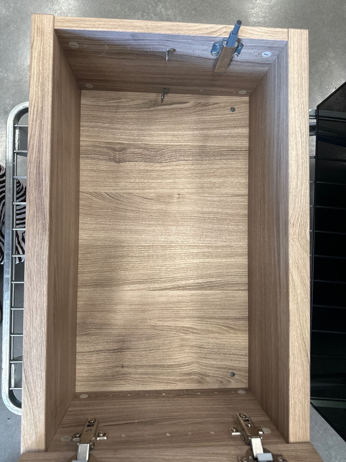 EKET wall-mounted shelving unit, white stained oak effect, 35x25x35 cm