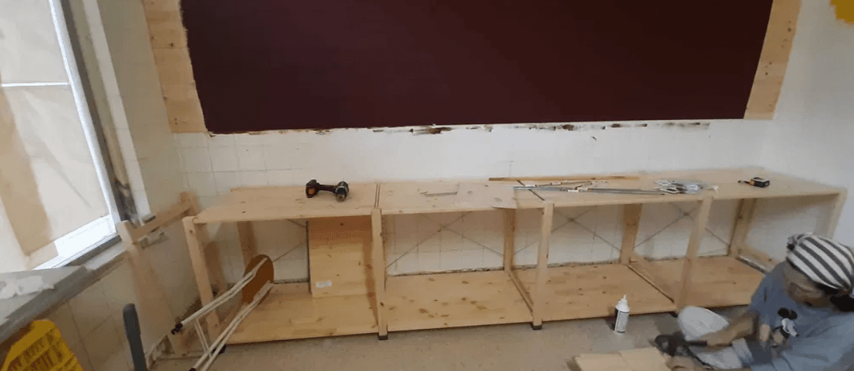IVAR 2 sections/shelves, pine, 174x50x124 cm