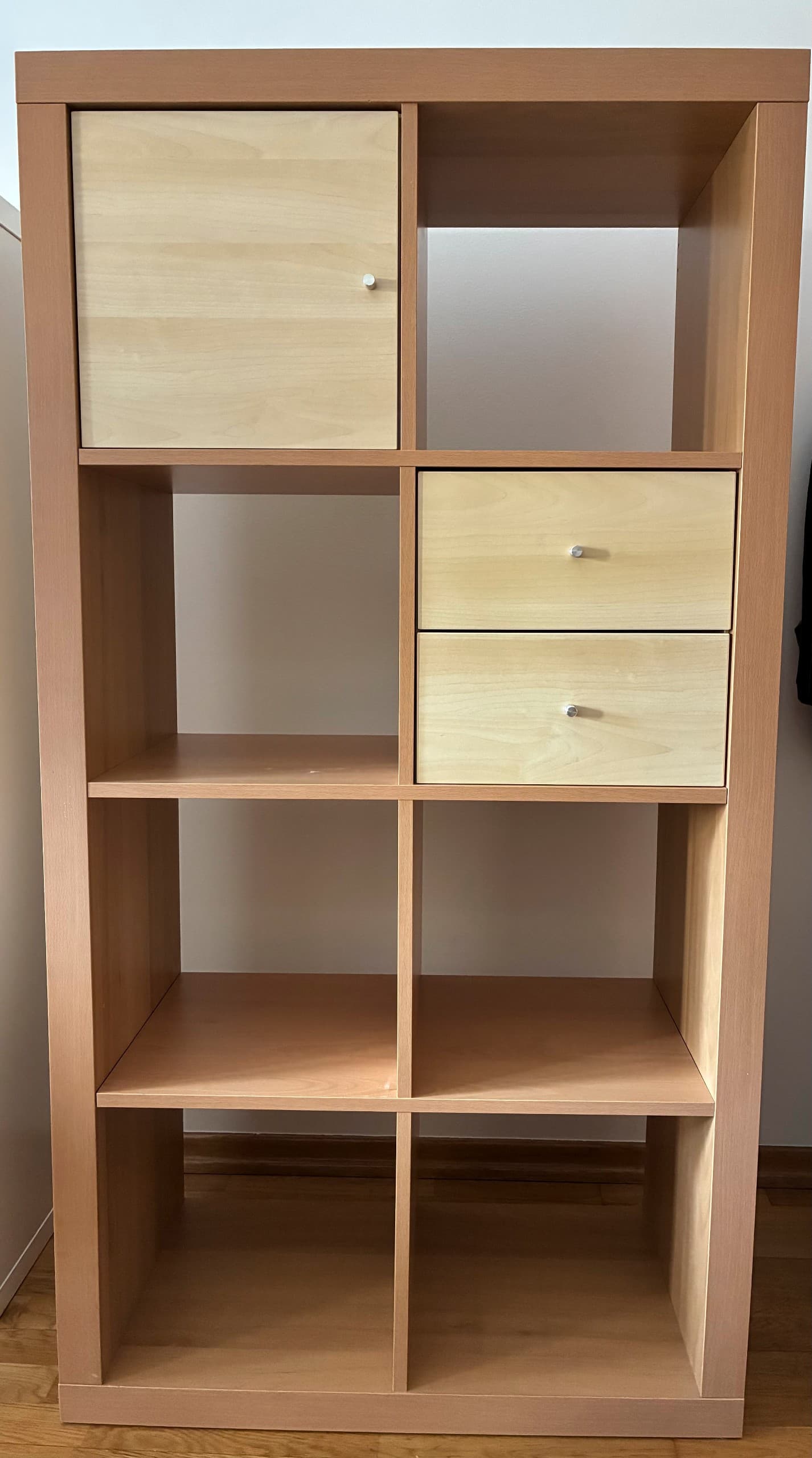EXPEDIT /KALLAX shelving unit, birch effect