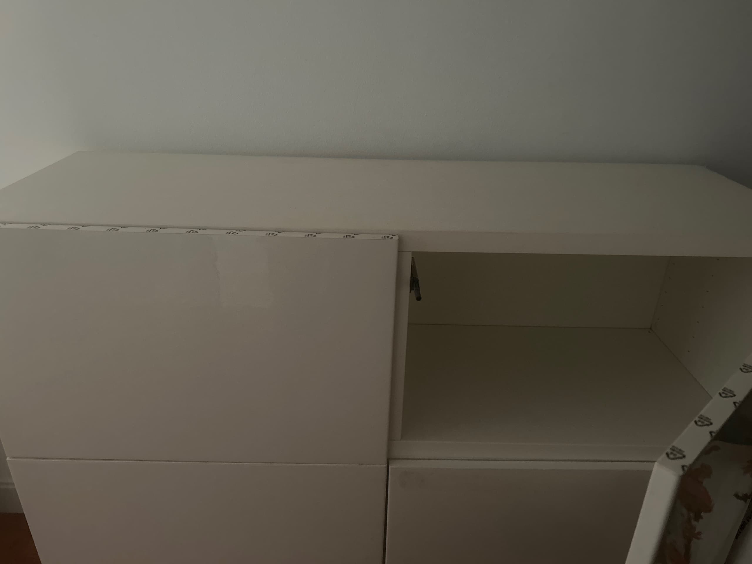 BESTÅ shelf unit with doors, white/Lappviken white, 120x42x38 cm