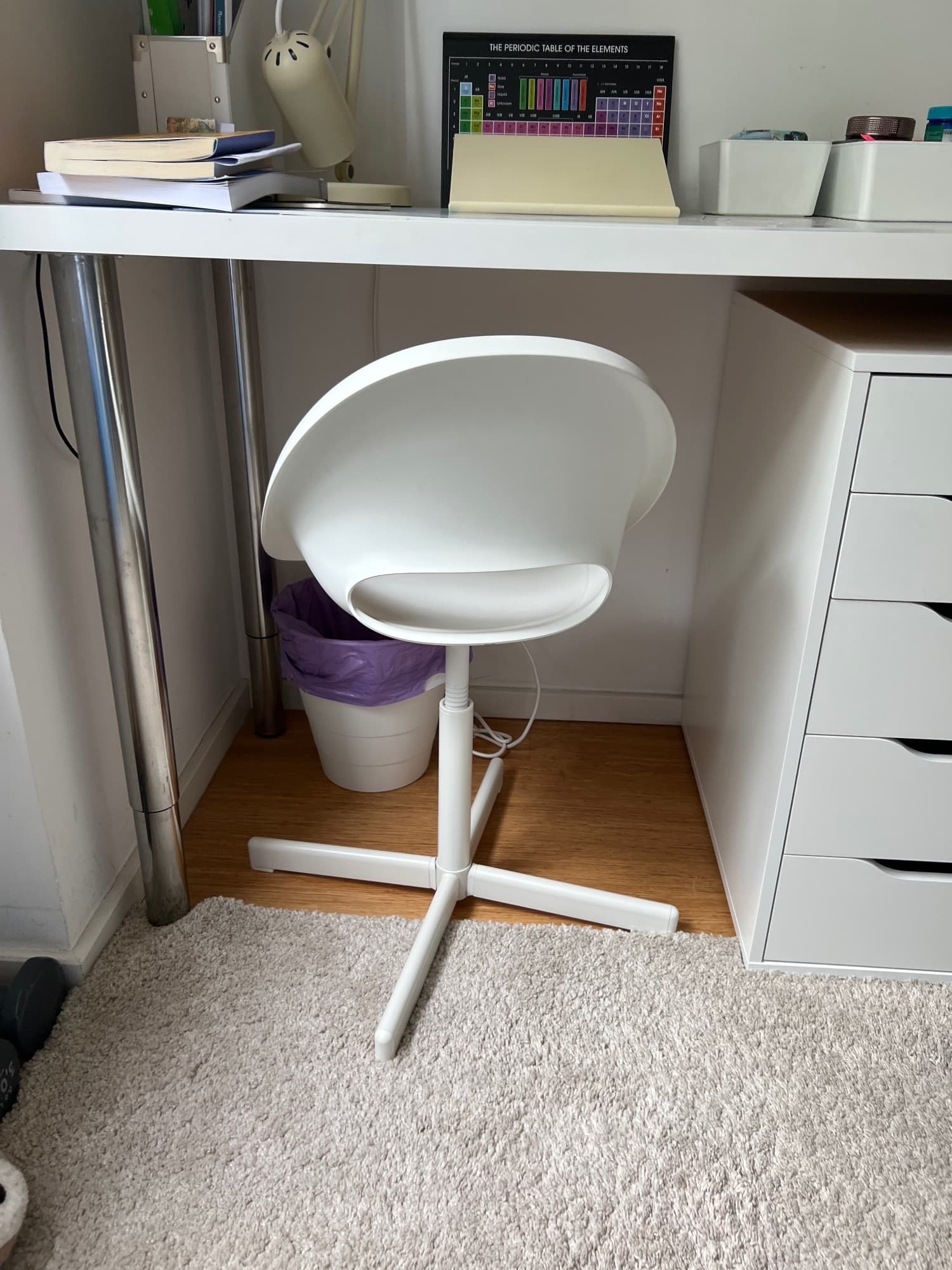 LOBERGET / SIBBEN children's desk chair, white