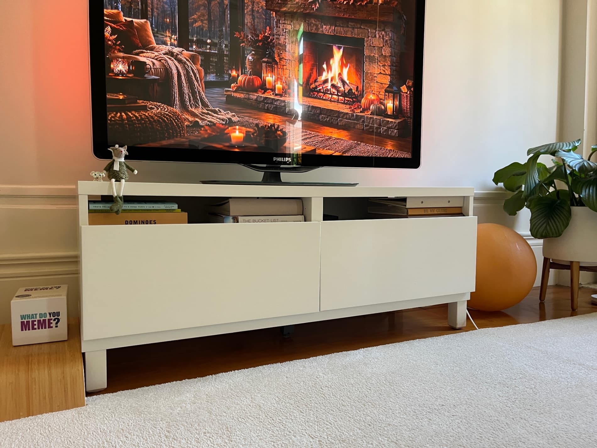 BESTÅ TV bench with drawers