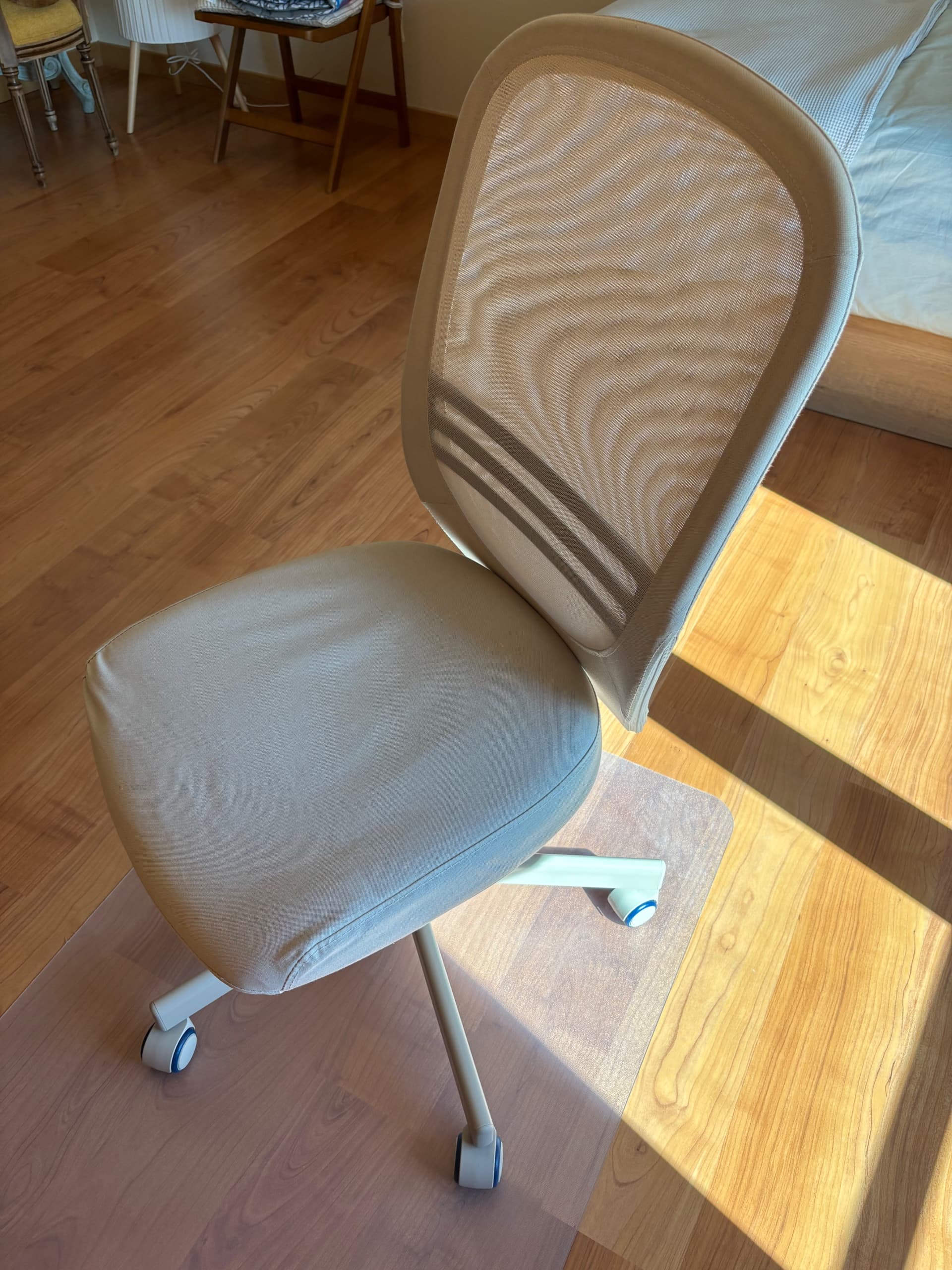 FLINTAN office chair, beige