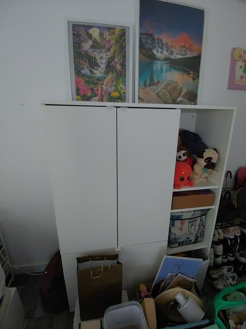 VIHALS storage unit, white, 105x37x140 cm