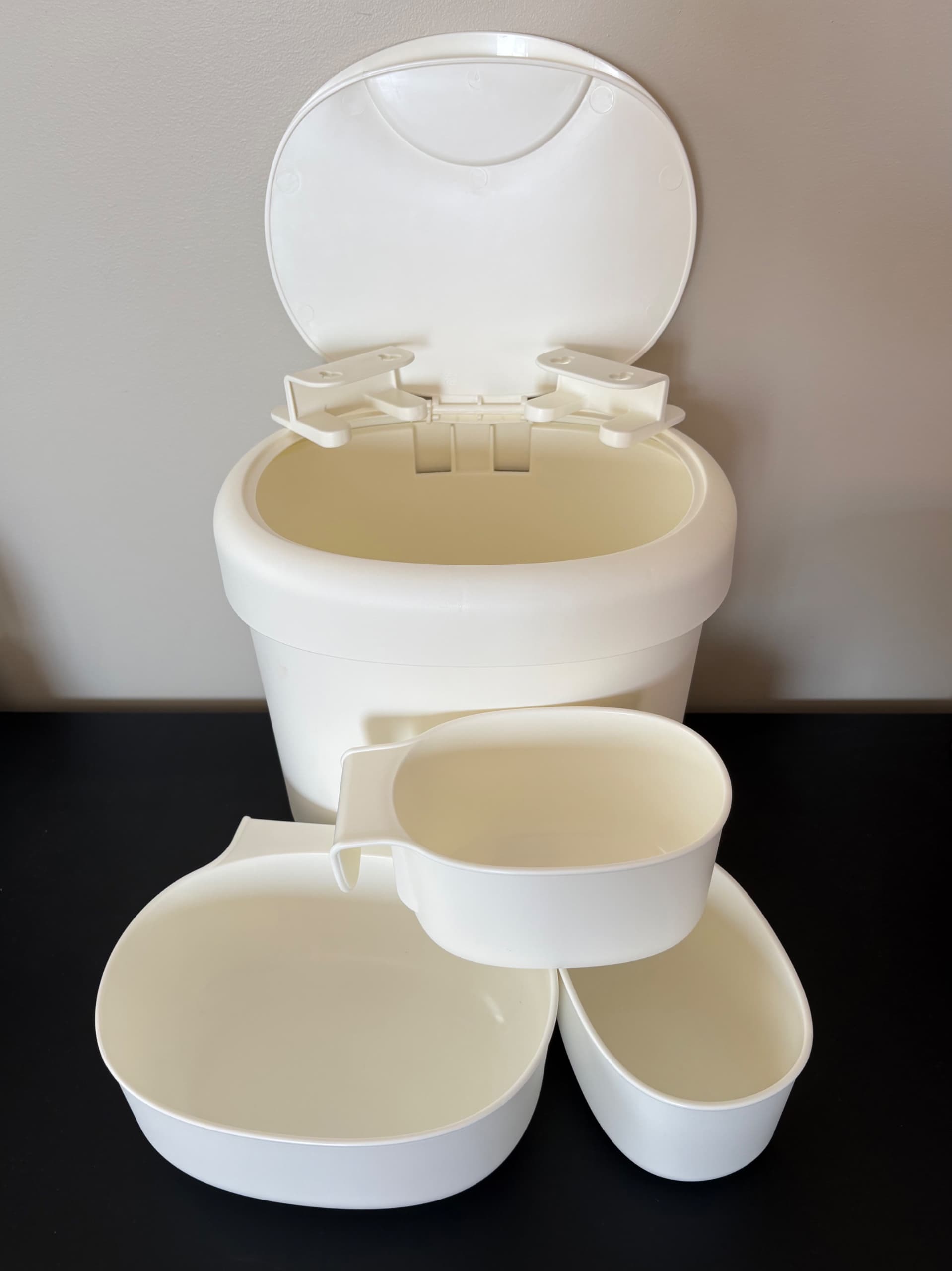 ÖNSKLIG stor baskets changing tbl set of 4, white
