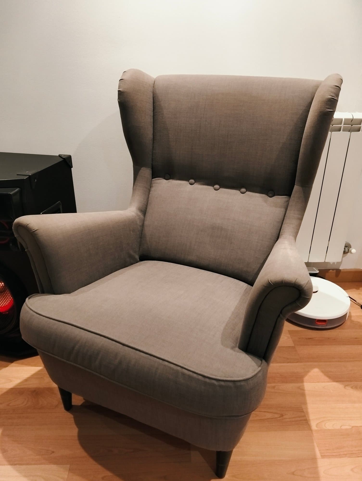 STRANDMON poltrona, Svanby cinz