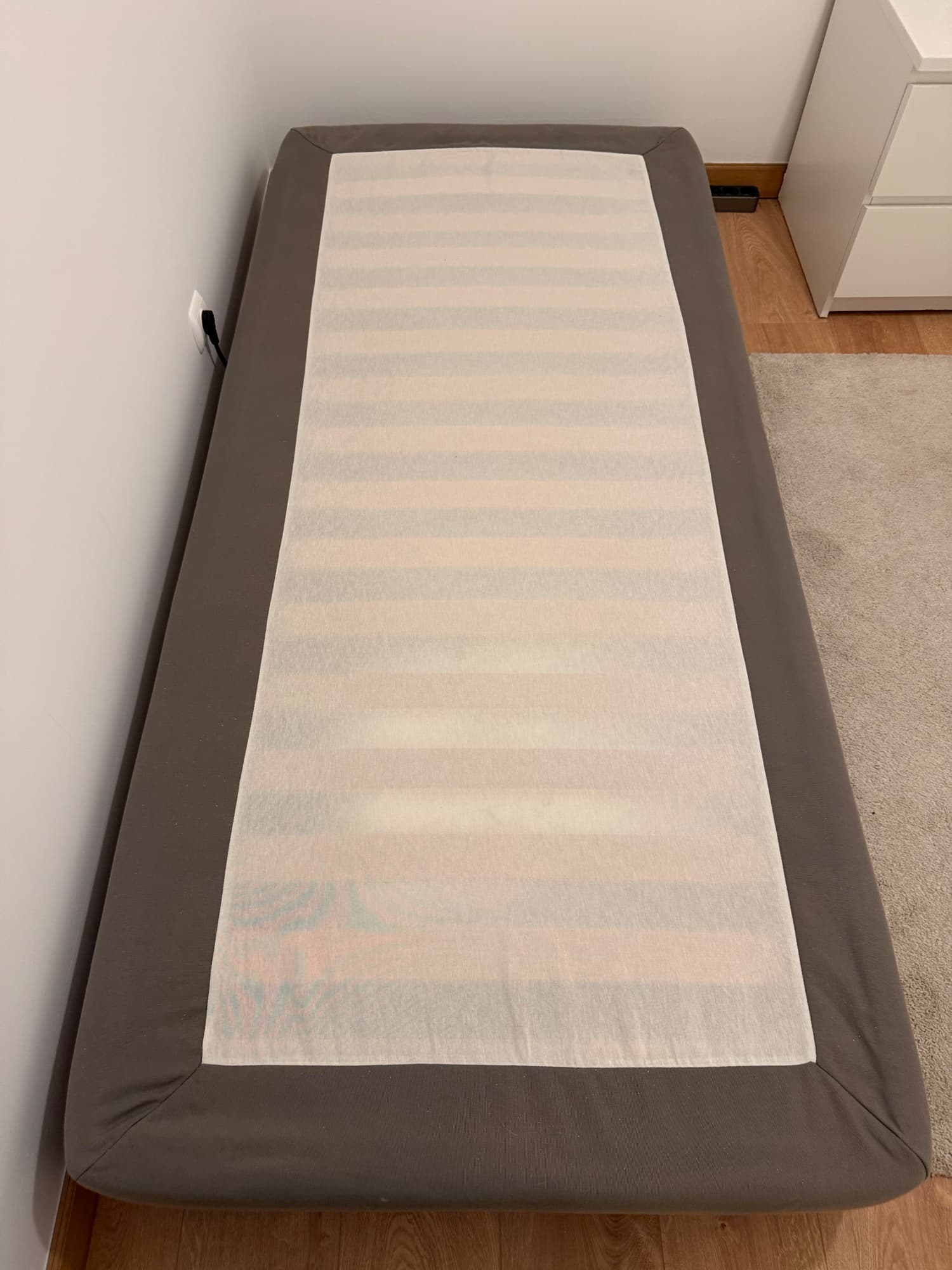 ESPEVÄR sommier c/pés, cinz esc