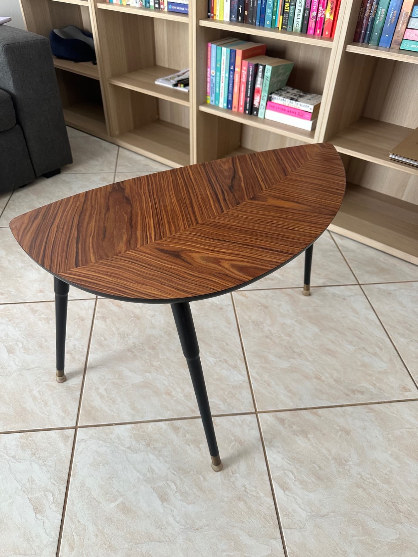LÖVBACKEN Side table, medium brown, 77x39 cm