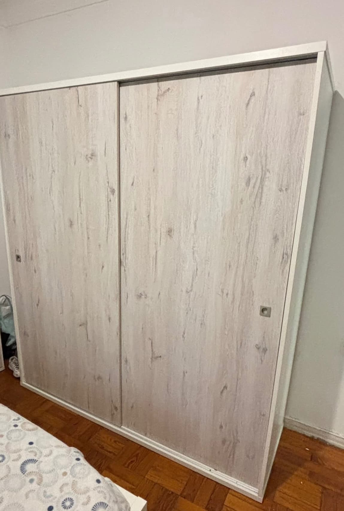 PAX wardrobe, white/Hasvik white