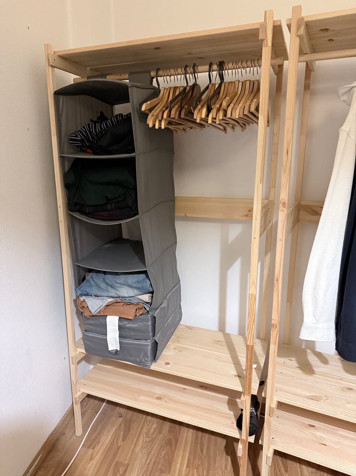 KRONÖREN open wardrobe, pine, 90x49x181 cm