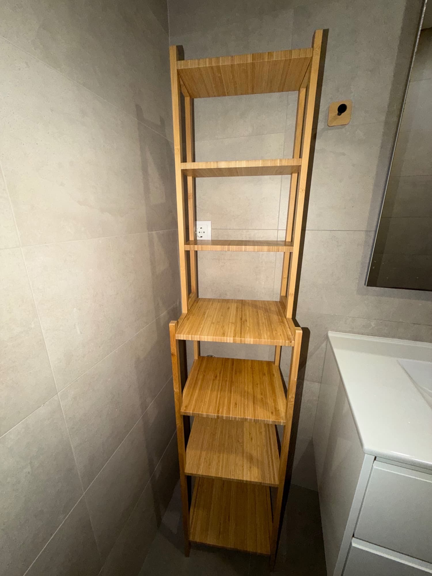 RÅGRUND Shelving unit, bamboo, 33 cm