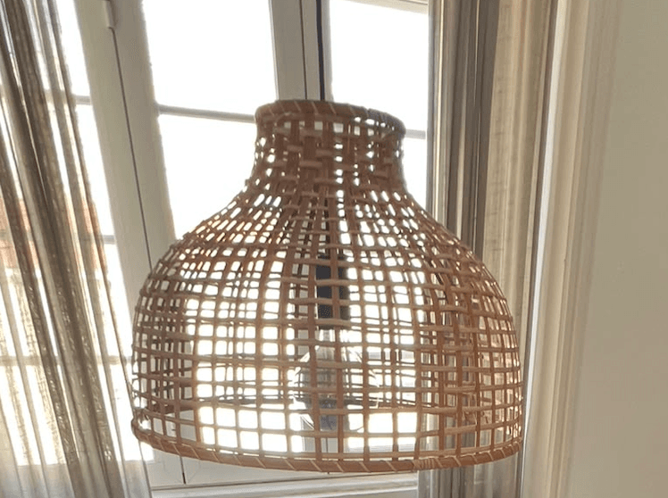 GOTTORP Pendant lamp shade, bamboo, Height: 25 cm