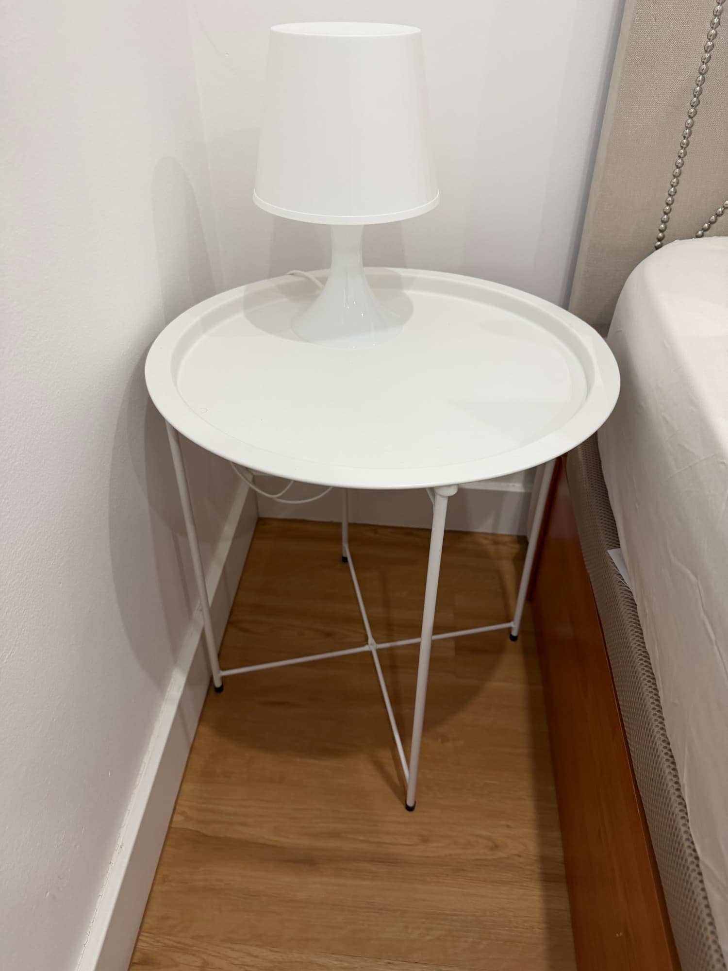 LAMPAN Table lamp, white, 29 cm