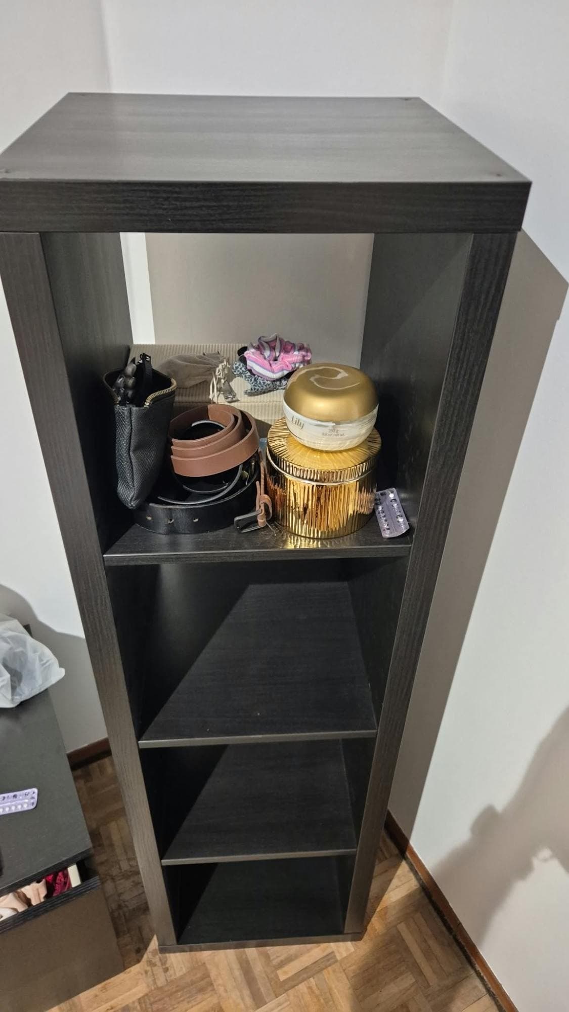 EXPEDIT shelving unit, black-brown