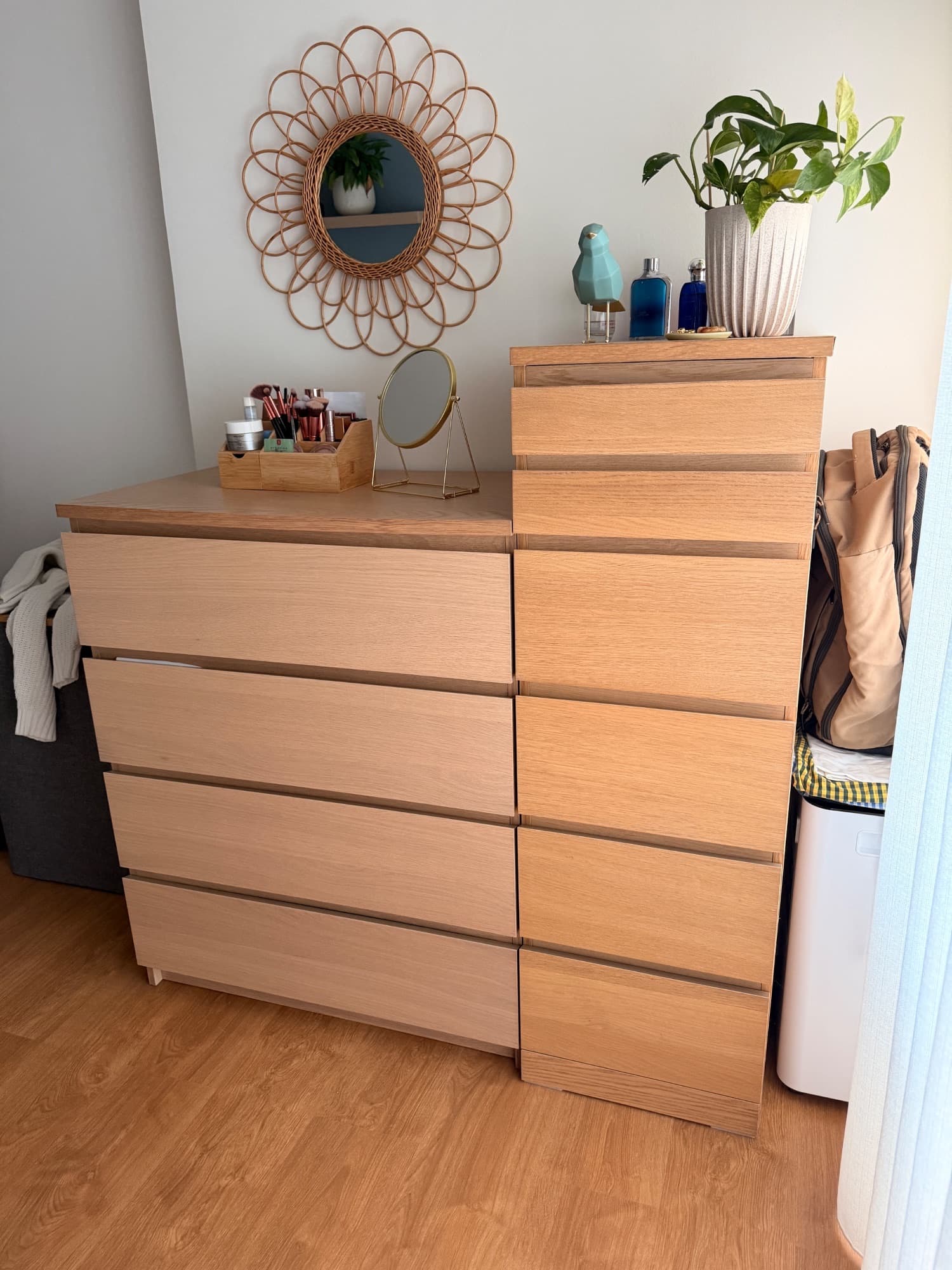 MALM chest of 4 drawers, birch veneer