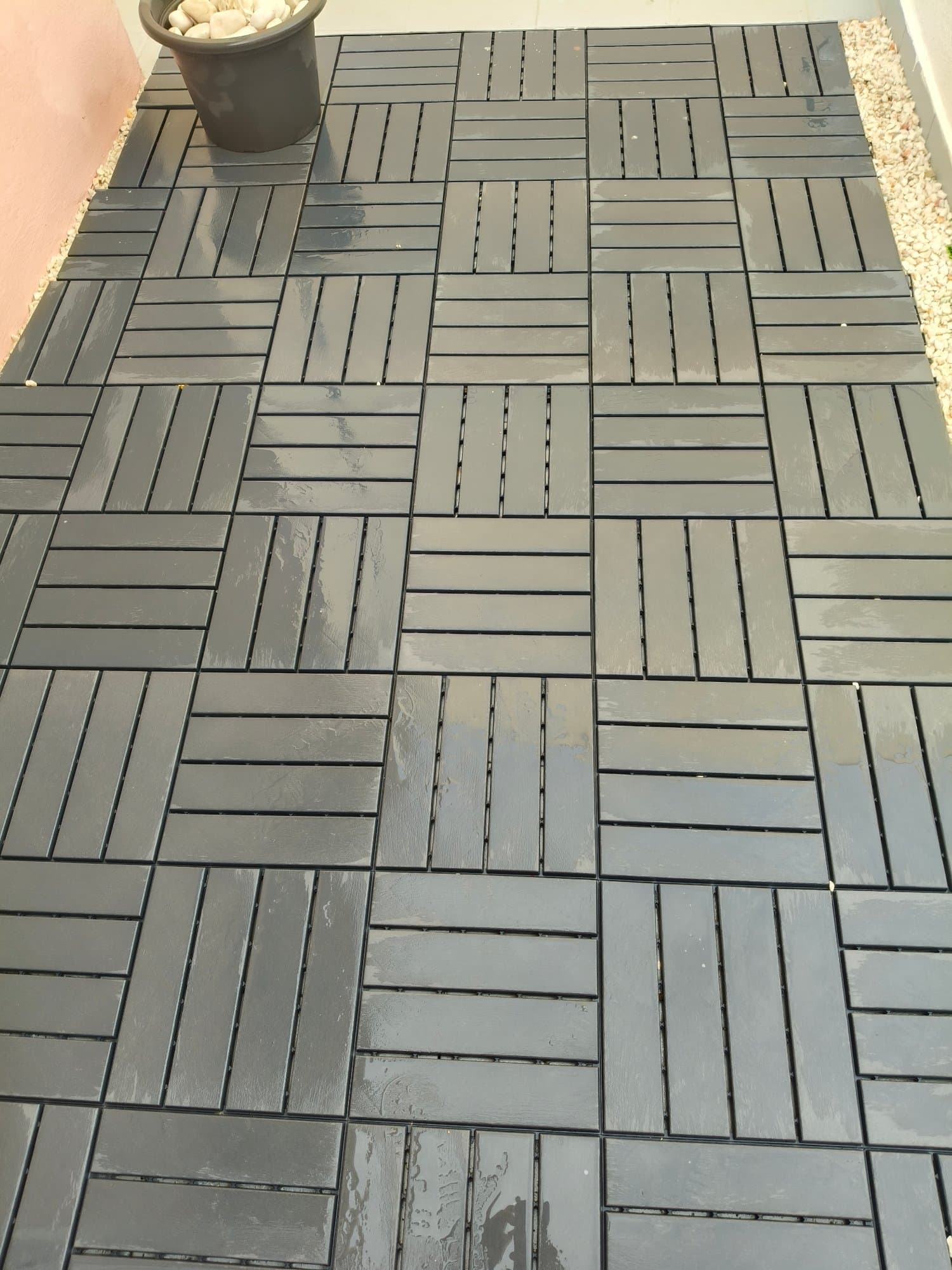 DECK CINZ - 120 UNID Pavimento, exterior, cinz esc