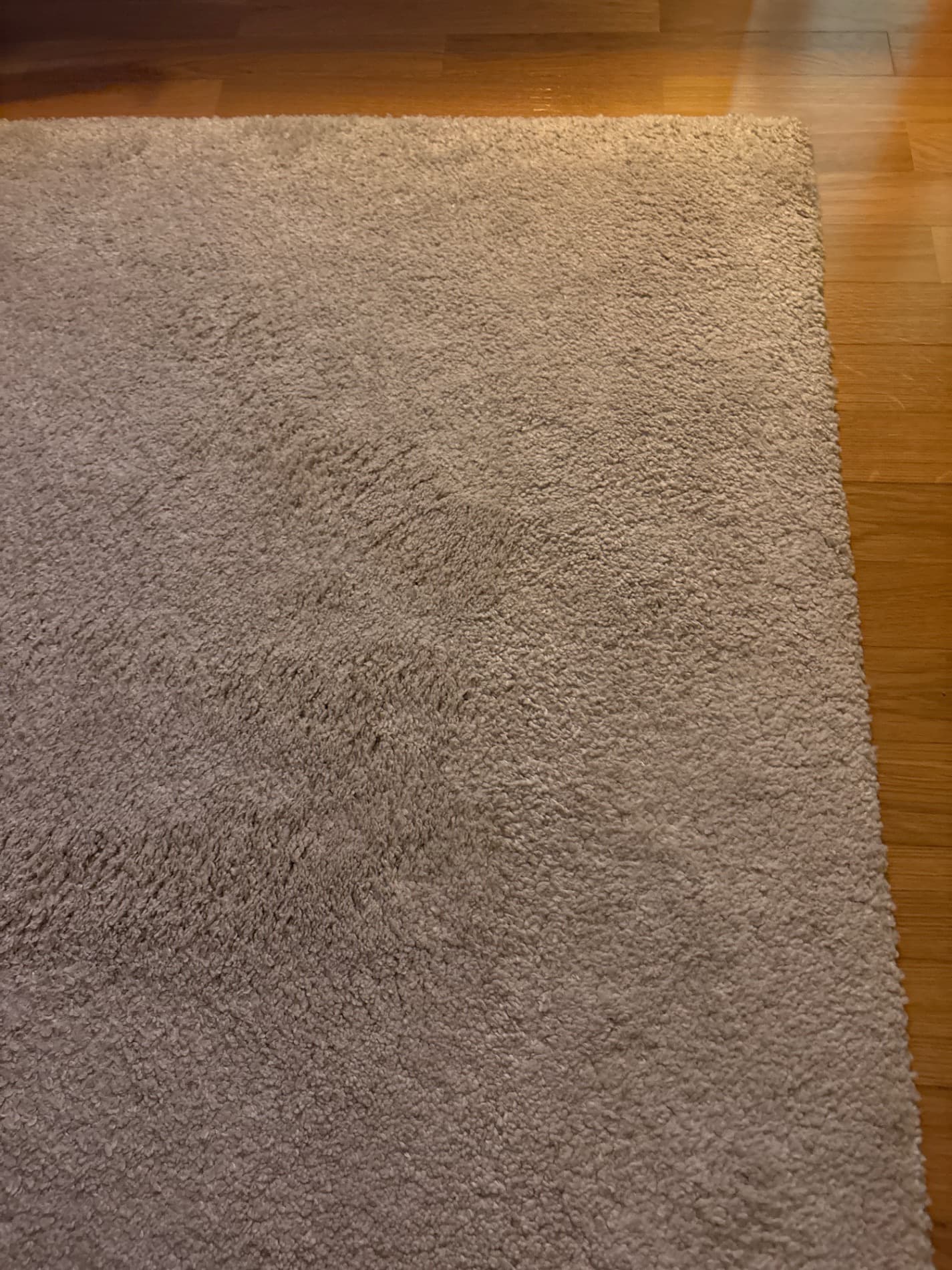 STOENSE Rug, low pile, off-white, 200x300 cm
