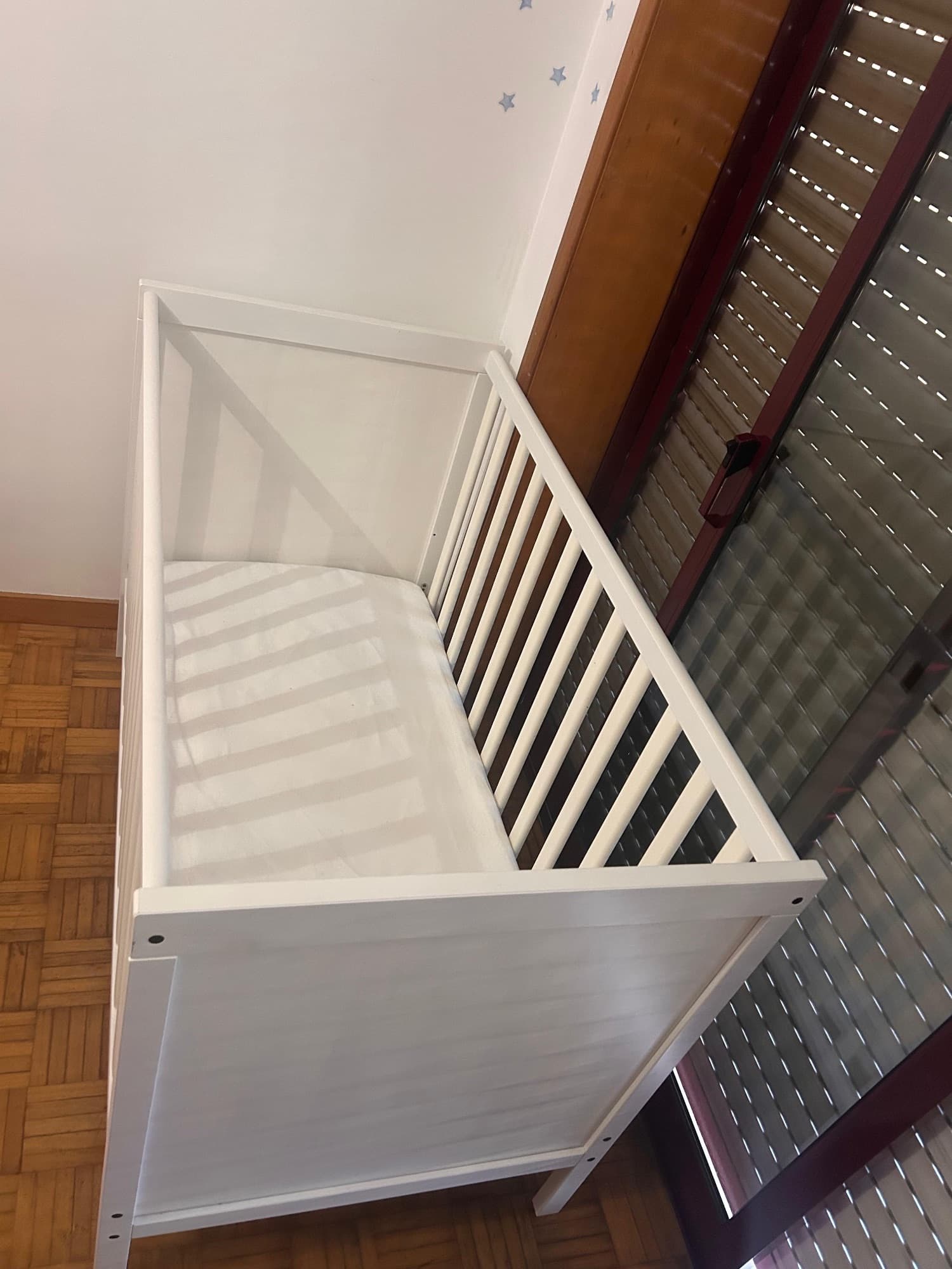 SUNDVIK Cot, white, 60x120 cm
