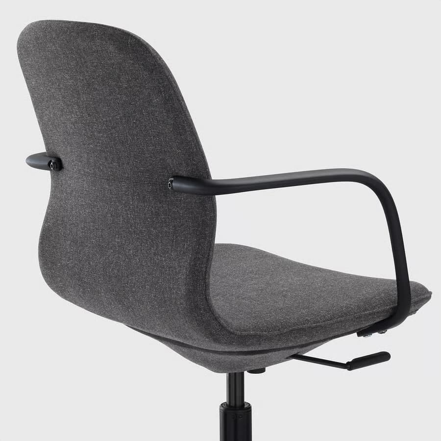 CADEIRA ESCRITORIO conference chair with armrests, Gunnared dark grey/black