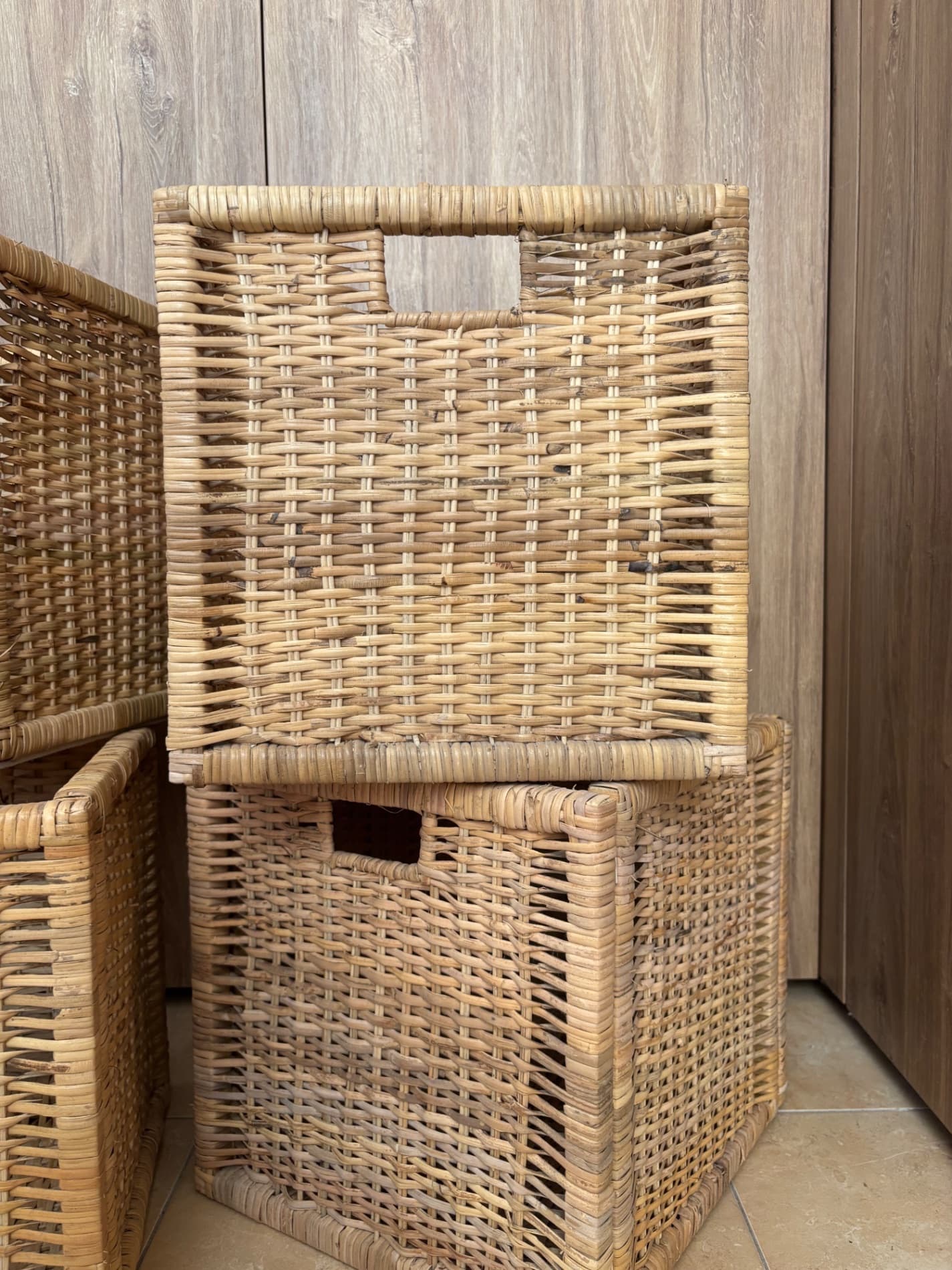BRANÄS (4) Basket, rattan, 32x34x32 cm