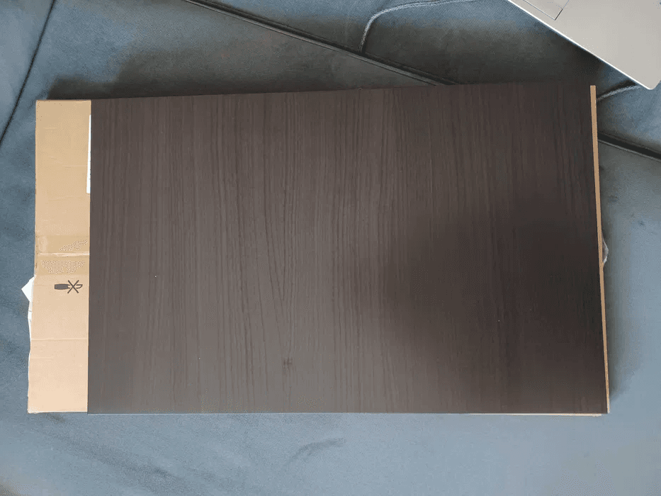 LAPPVIKEN Porta/frente gaveta, preto-castanho, 60x38 cm