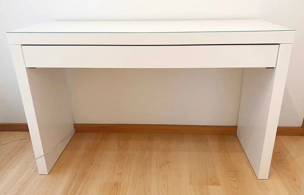 MALM Dressing table, white, 120x41 cm