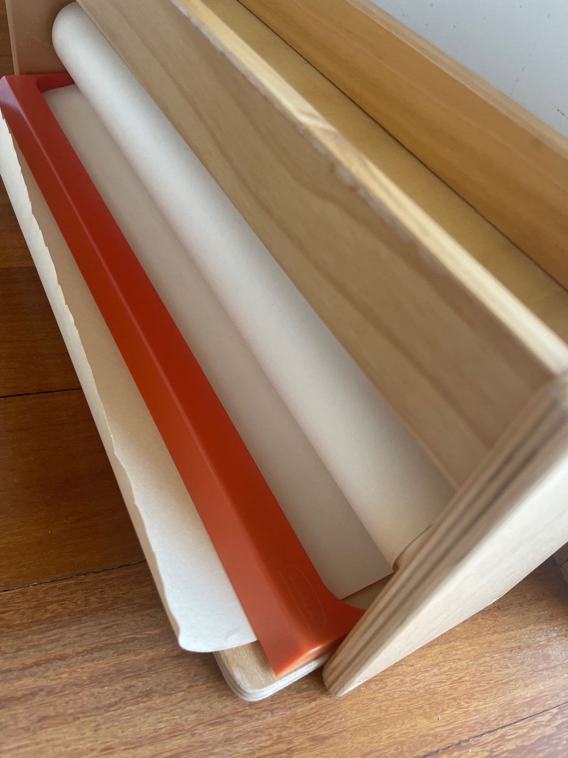 MÅLA paper roll holder with storage