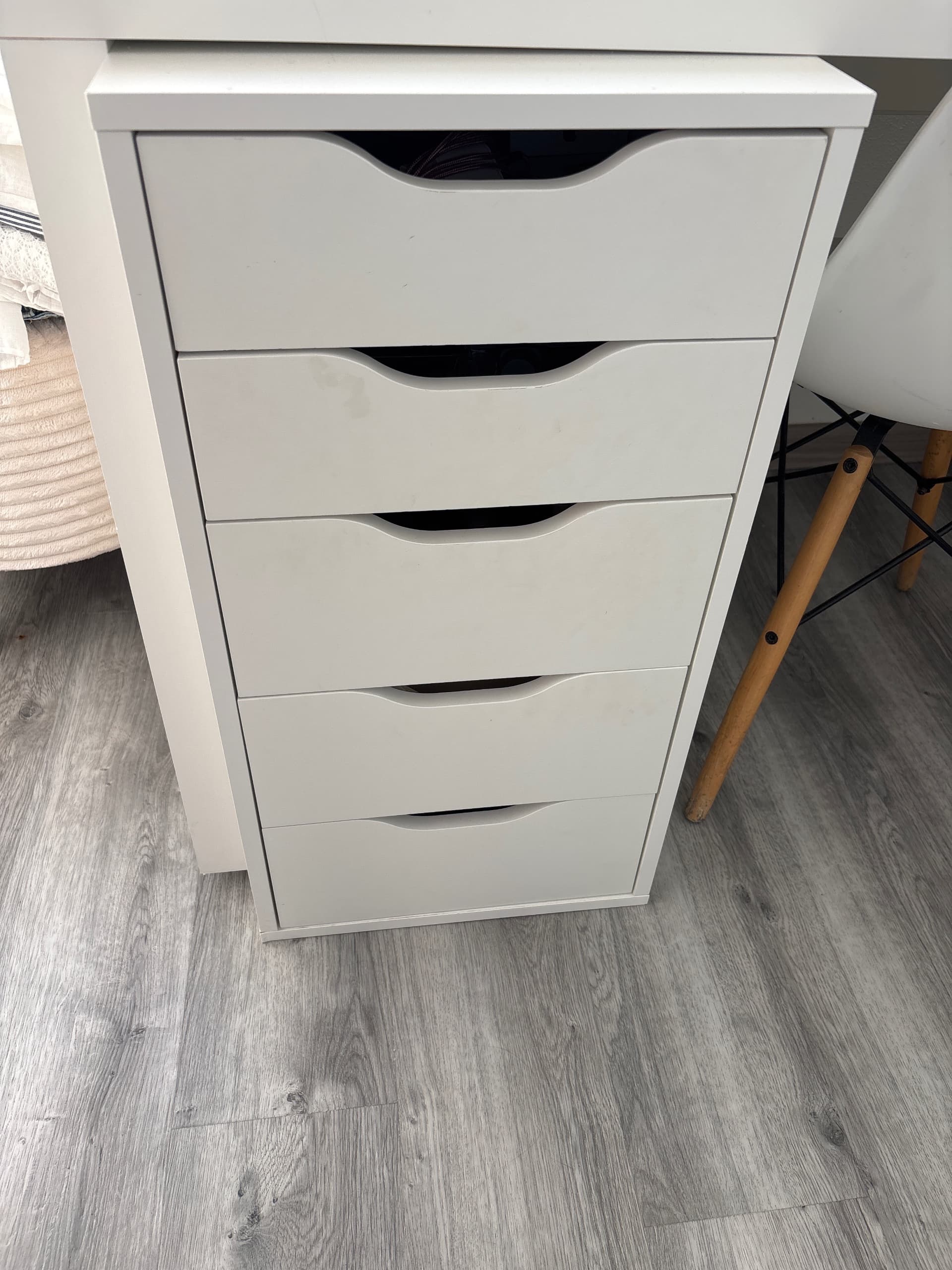 ALEX drawer unit, white, 36x70 cm