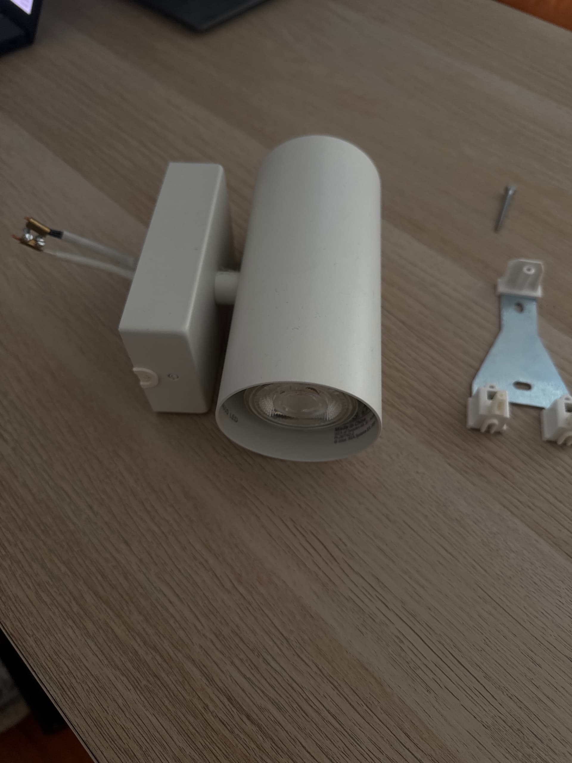 NYMÅNE wall up/downlighter, wired-in, white
