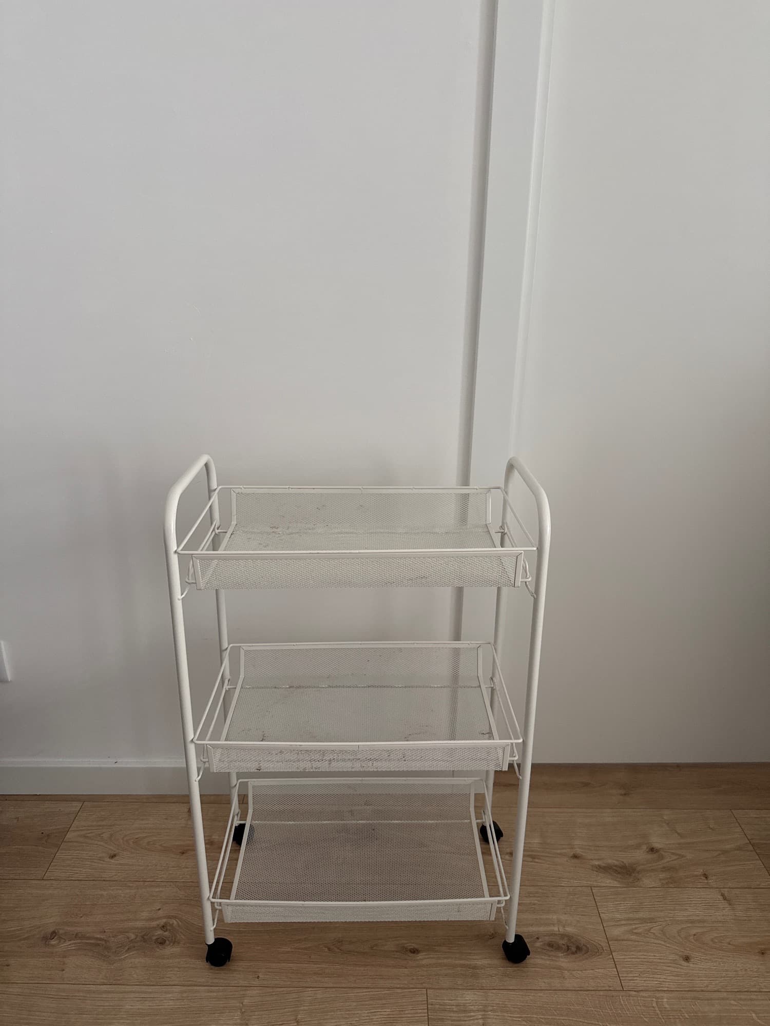 HORNAVAN Trolley, white, 26x48x77 cm