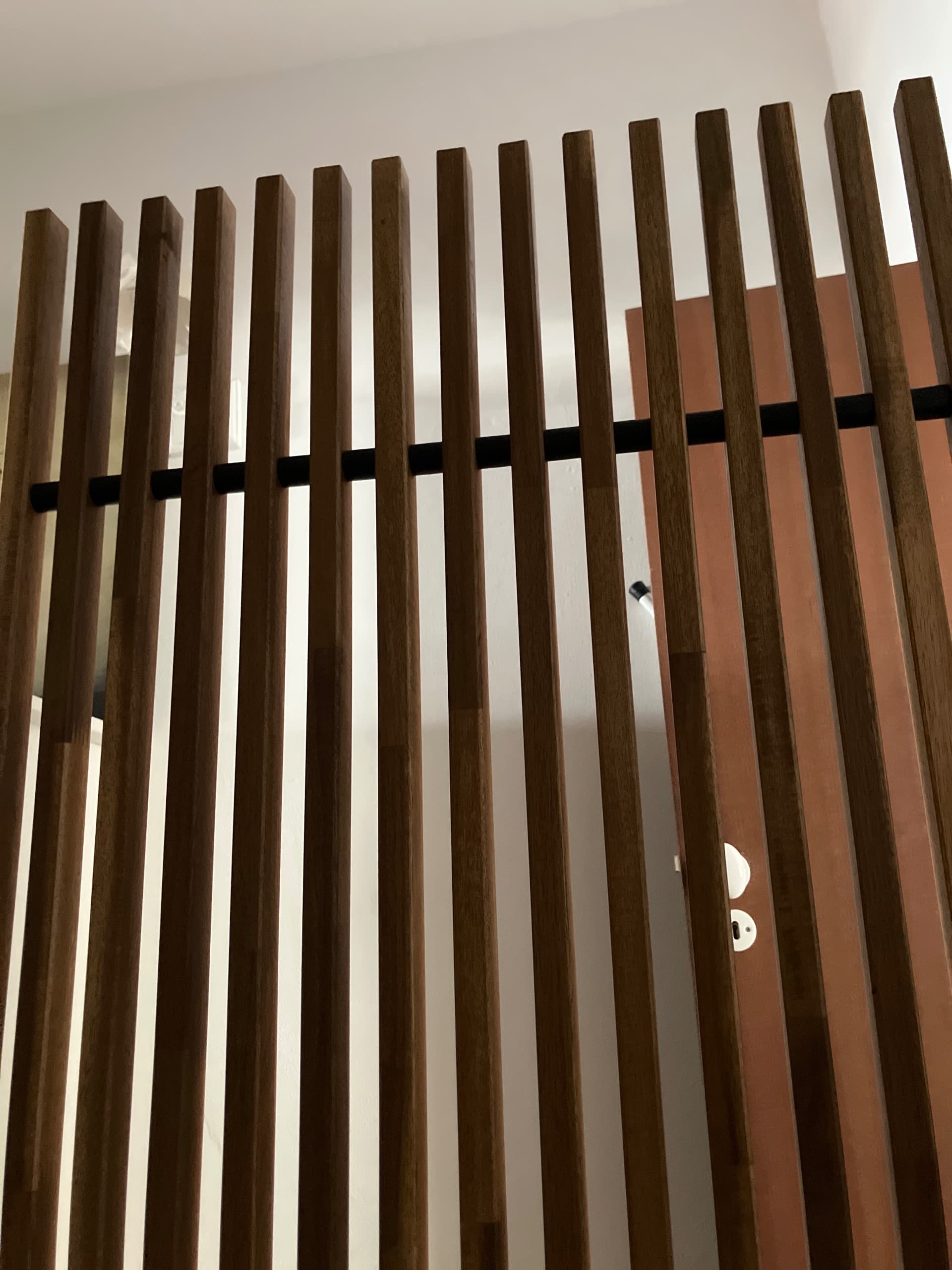 NÄMMARÖ privacy screen, light brown stained indoor/outdoor, 140x80x50 cm