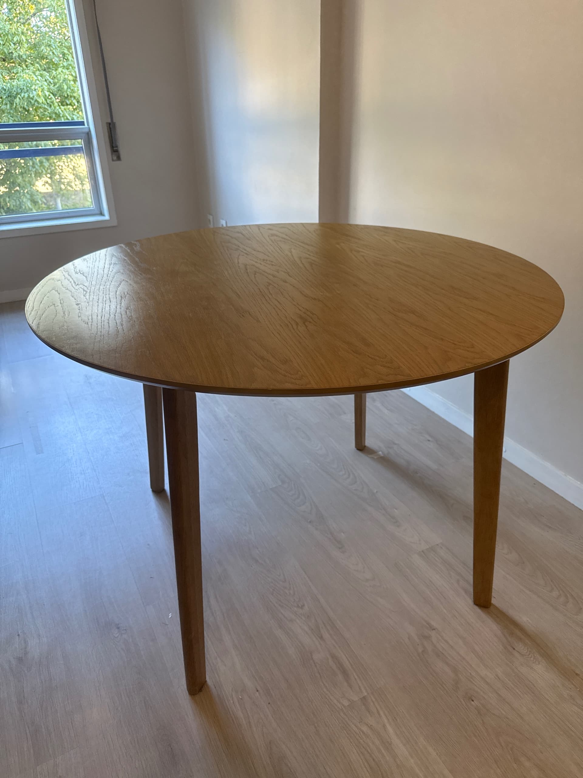 LISABO Table, ash veneer, 105 cm
