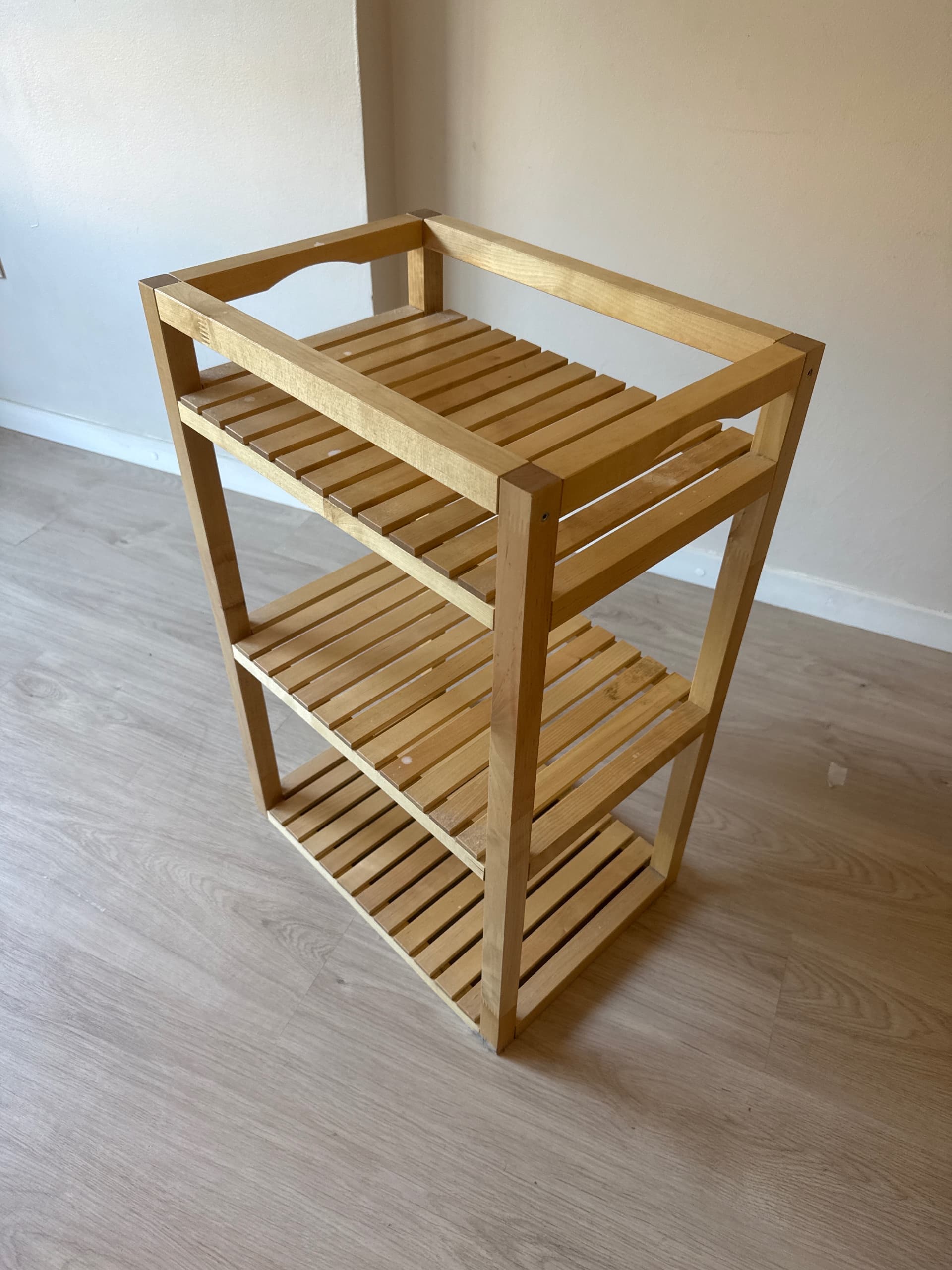 RÅGRUND trolley, bamboo, 42x33x76 cm