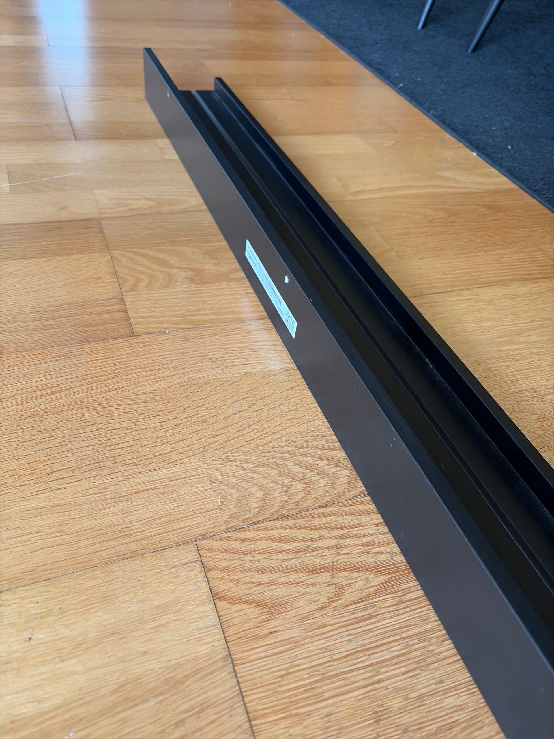 MOSSLANDA Picture ledge, black, 115 cm
